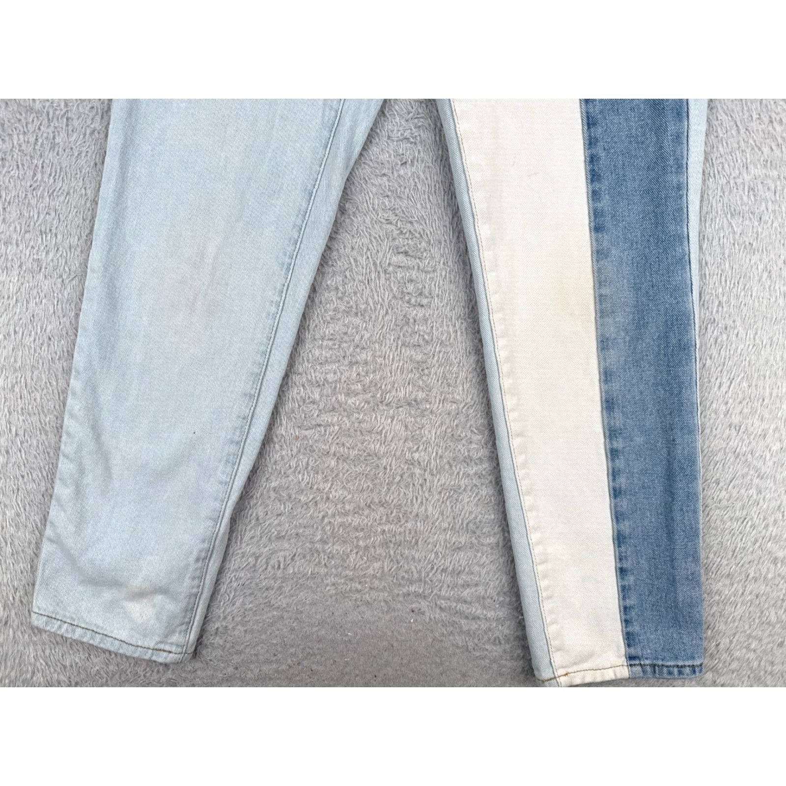 Pacsun Pacsun Jeans Women 24 Blue Denim Skinny Leg Mid Rise Patchwork 100% Cotton Size 42" / US 20 - 2 Thumbnail