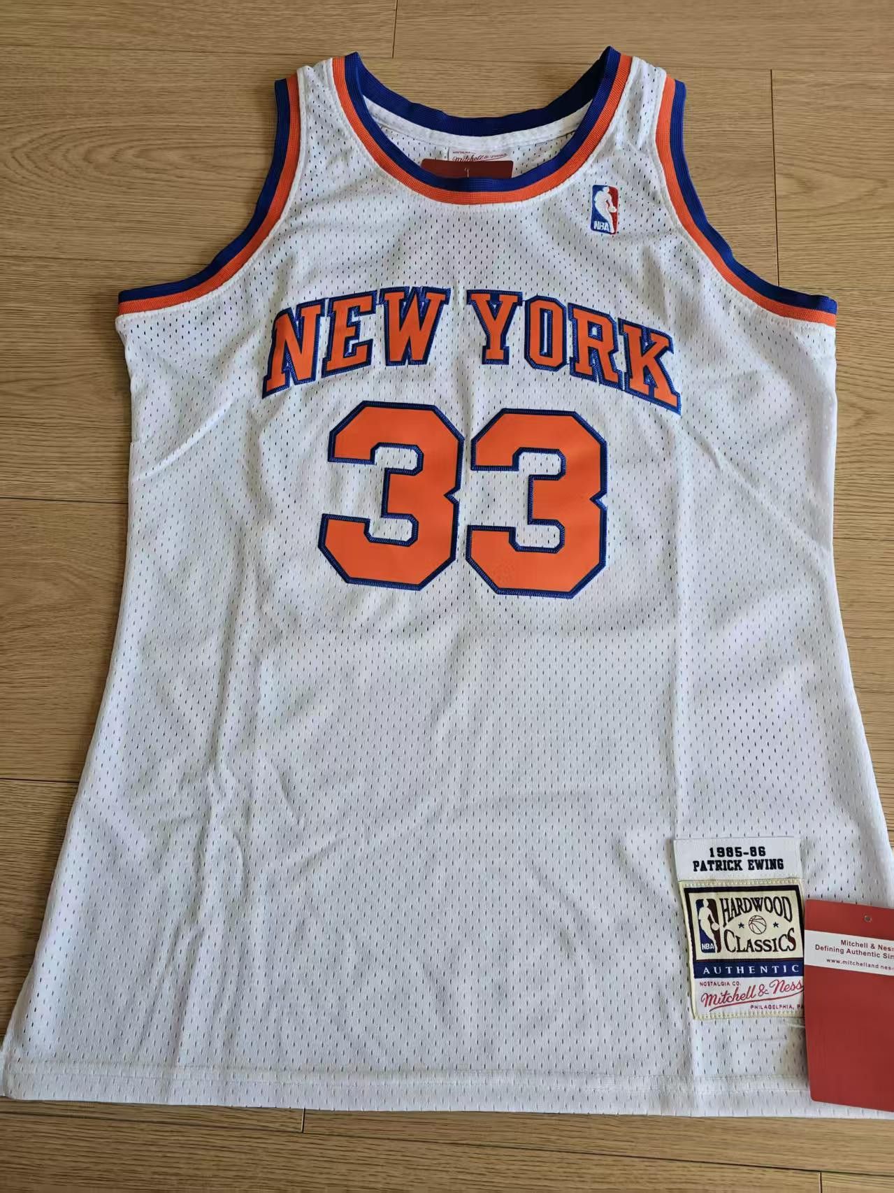 1985 1986 New York Knicks #33 Patrick Ewing Jersey