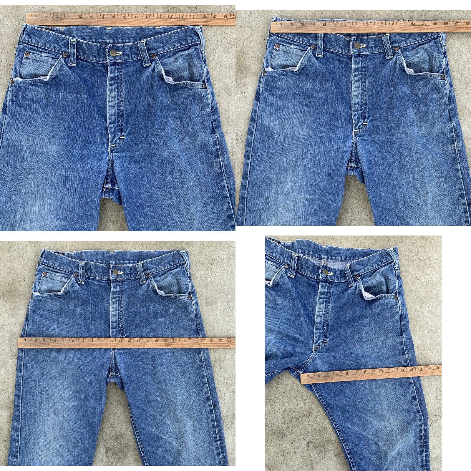 Lee VINTAGE Lee Riders Selvedge Denim Jeans Jeans 36 Waist 34 Inseam 31.5 See Pics Mens Blue Denim Cotton 5-Pocket Lee Riders Selvedge Vintage Size US 36 / EU 52 - 11 Thumbnail