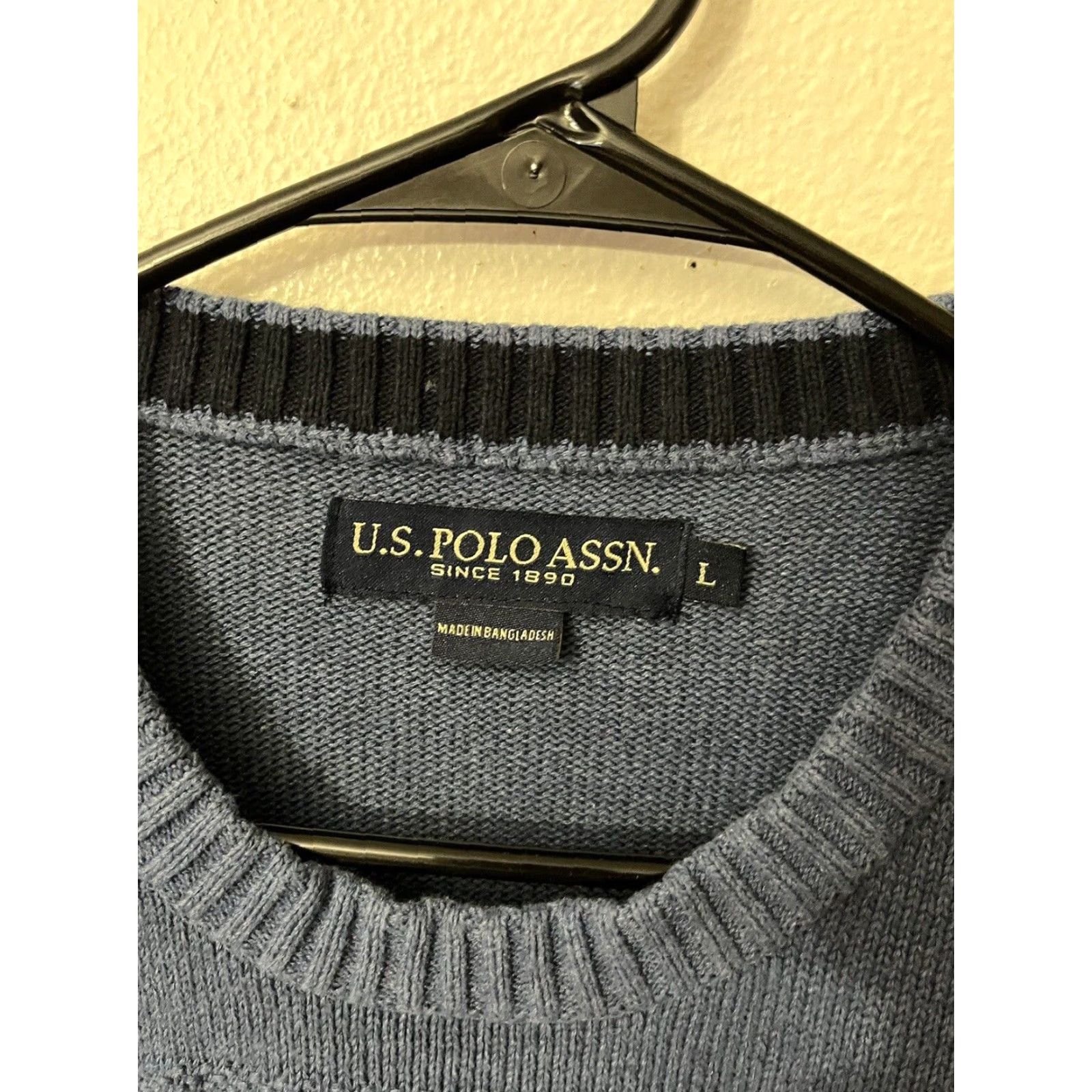 Vintage US Polo Assn Sweater Mens Adult Large Blue Crew Neck Long Sleeve Pullover Size US L / EU 52-54 / 3 - 3 Thumbnail
