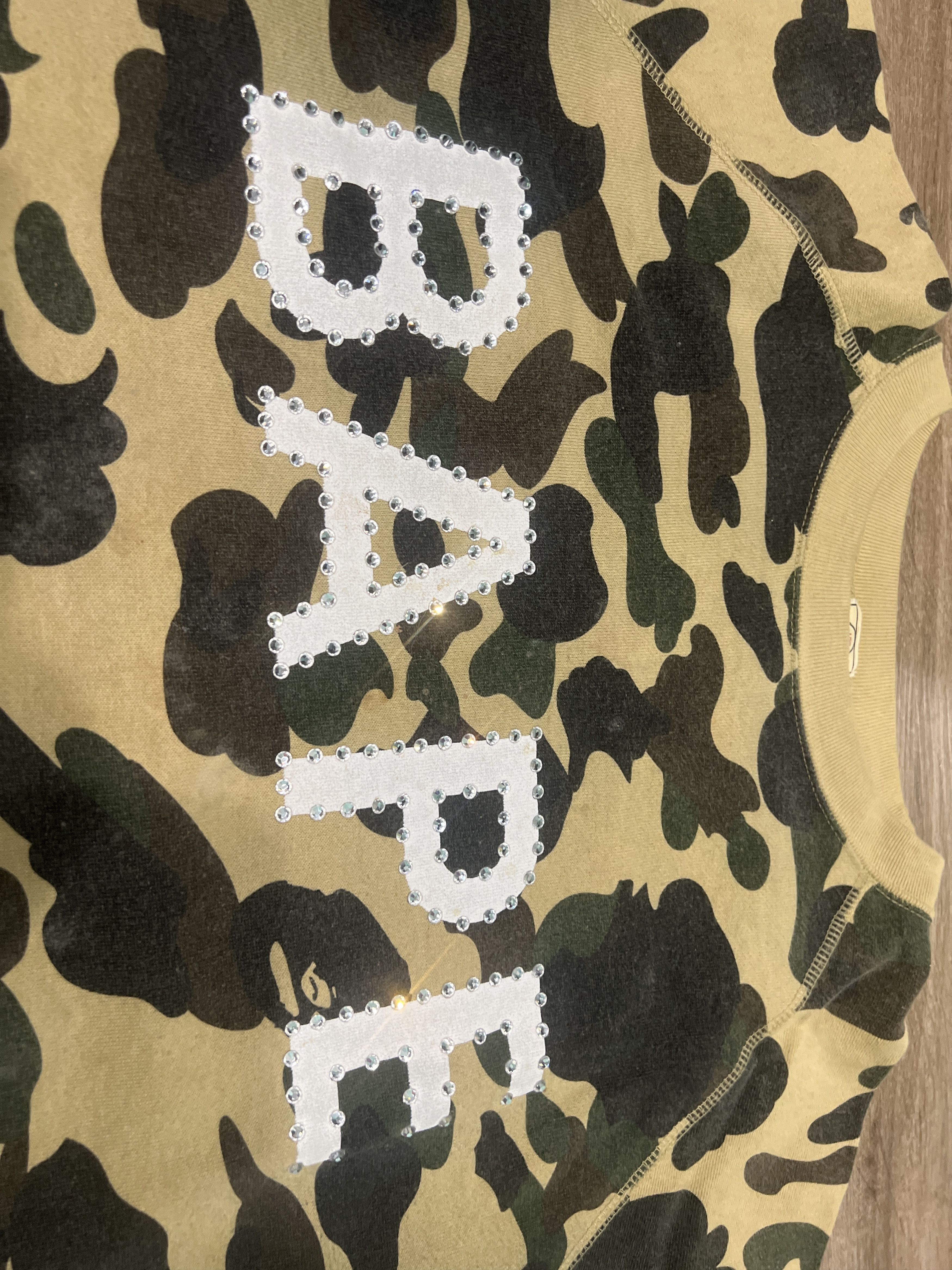 Bape Bathing Ape Bape Swarovski Crystal Camo Sweater Shirt Size US M / EU 48-50 / 2 - 3 Thumbnail