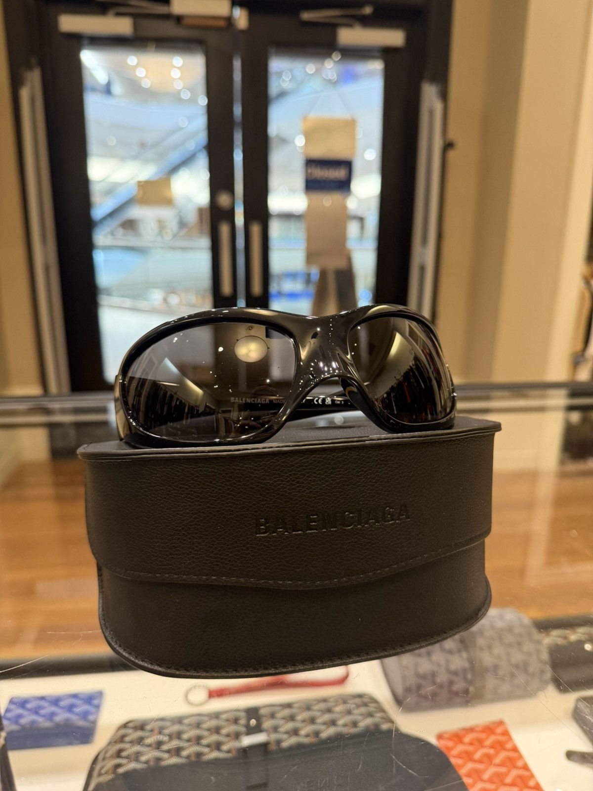 Balenciaga RARE NEW Balenciaga Skin Cat BB0251S Black Sunglasses 
