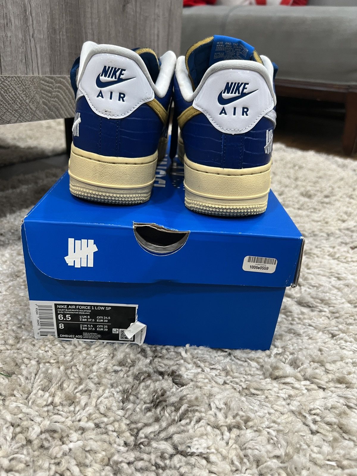 Nike × Undefeated Undefeated x Nike Air Forces 1 Low SP Size US 6.5 / EU 39-40 - 6 Thumbnail