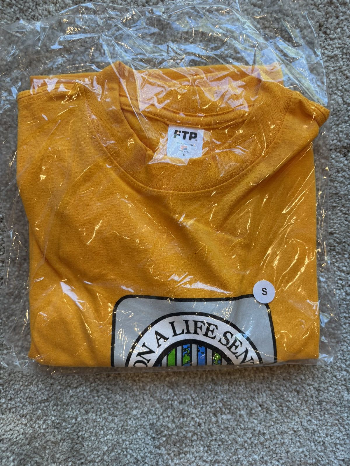 Fuck The Population FTP LIFE SENTENCE TEE (GOLD) Size US S / EU 44-46 / 1 - 1 Thumbnail
