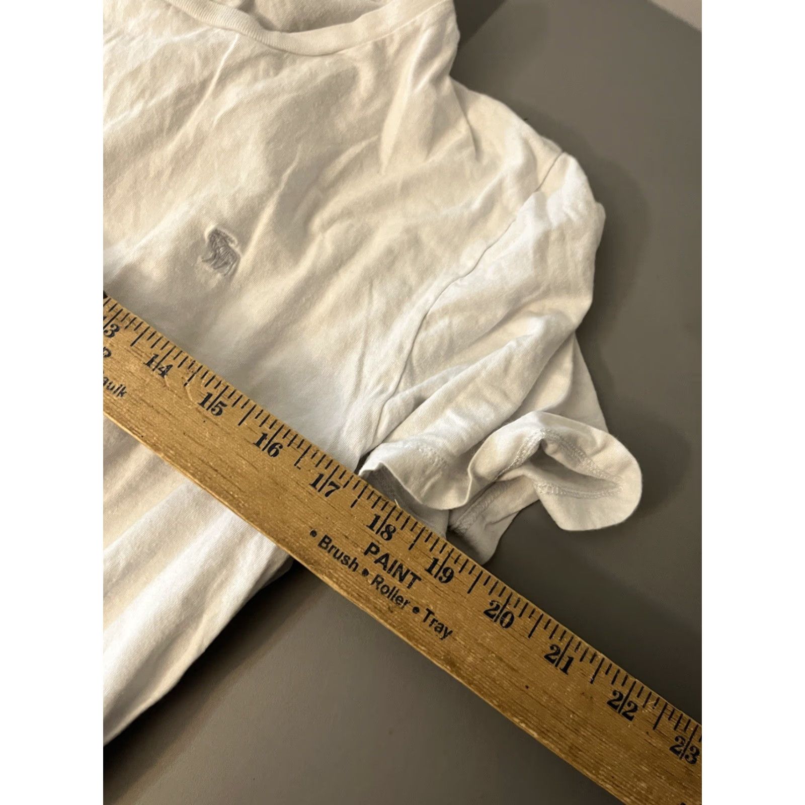 Abercrombie & Fitch VINTAGE Abercrombie & Fitch Soft A&FT Shirt Men Medium White Logo Short Sleeve CrewNeck - Men's T-Shirt Slim Fit Size US M / EU 48-50 / 2 - 5 Thumbnail