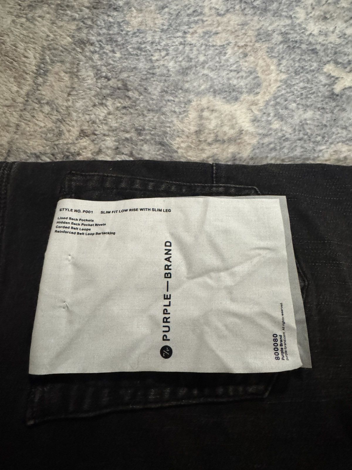 Other Purple Brand “Black Over Spray” Denim Size US 32 / EU 48 - 4 Thumbnail
