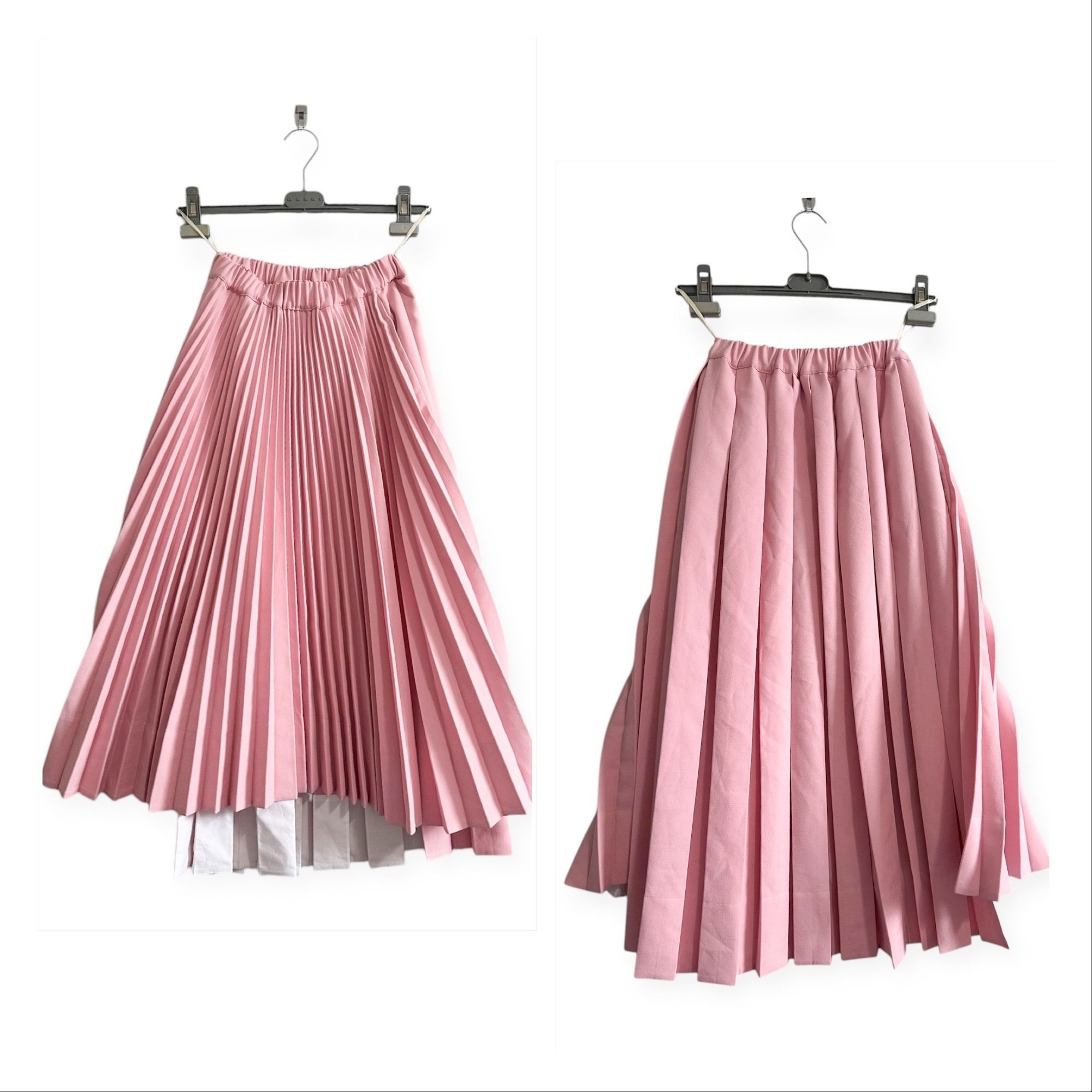 Plan C Plan C Pleated Midi Skirt, Double Active, Pink, Size 36IT/XS Size 25" / US 0 / IT 36 - 15 Thumbnail