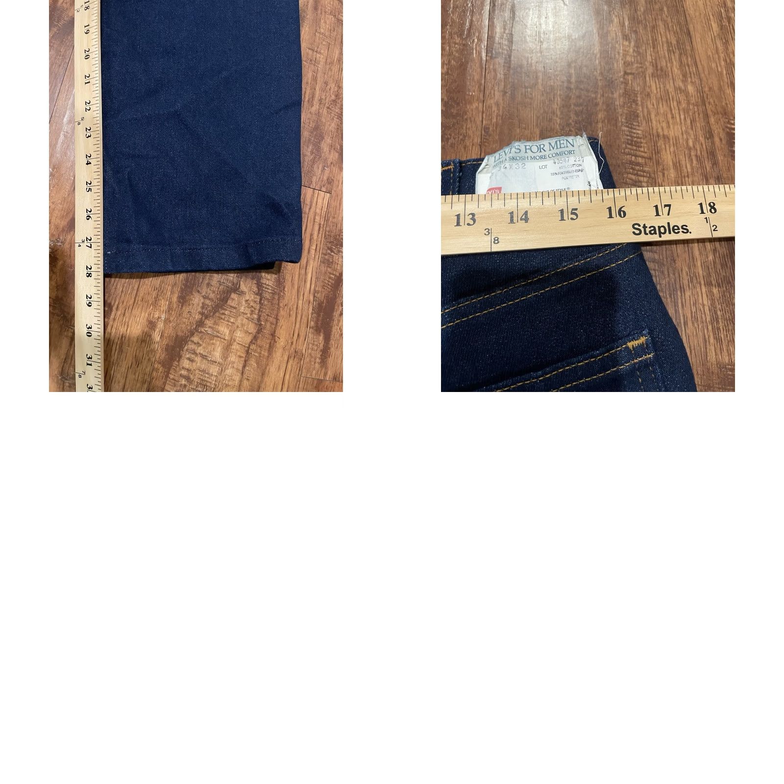 Levi's LEVI'S Jeans 32x28 500 Series Regular Straight Denim Blue USA Vintage Size US 32 / EU 48 - 8 Thumbnail