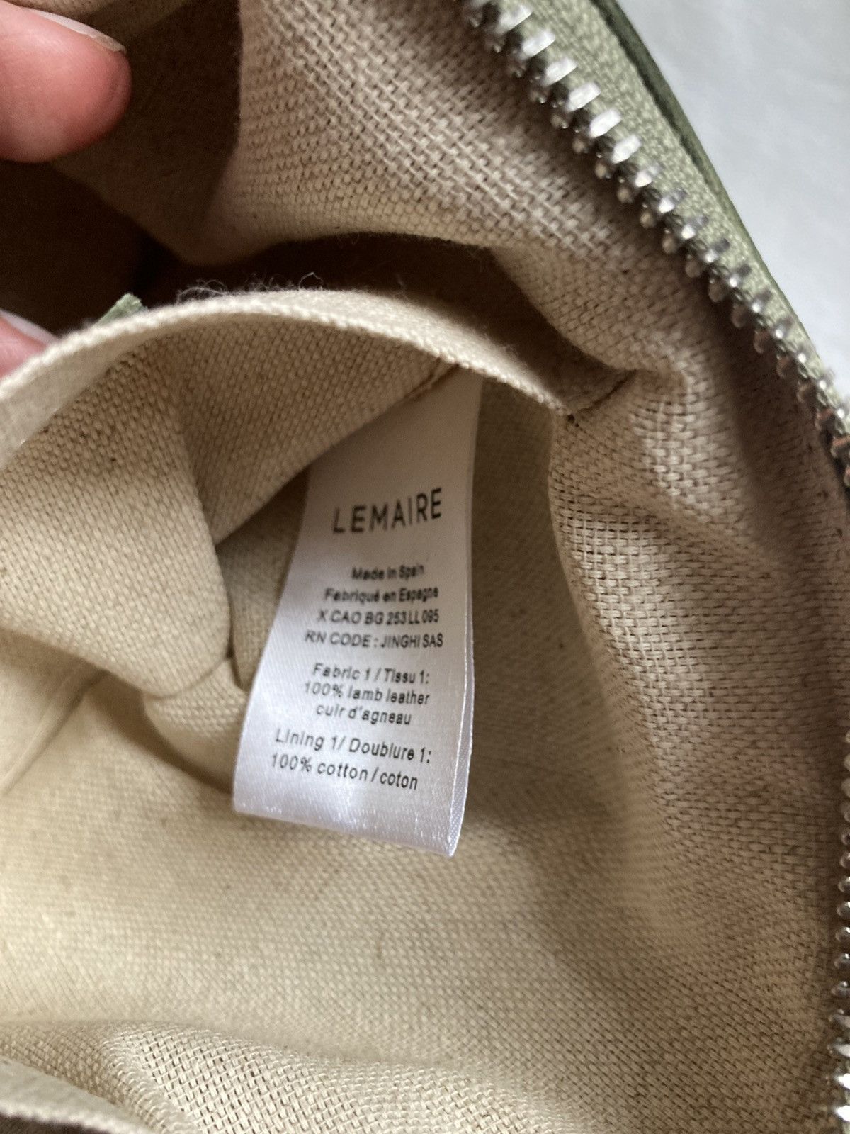 Lemaire Lemaire Croissant bag in green Size ONE SIZE - 5 Thumbnail