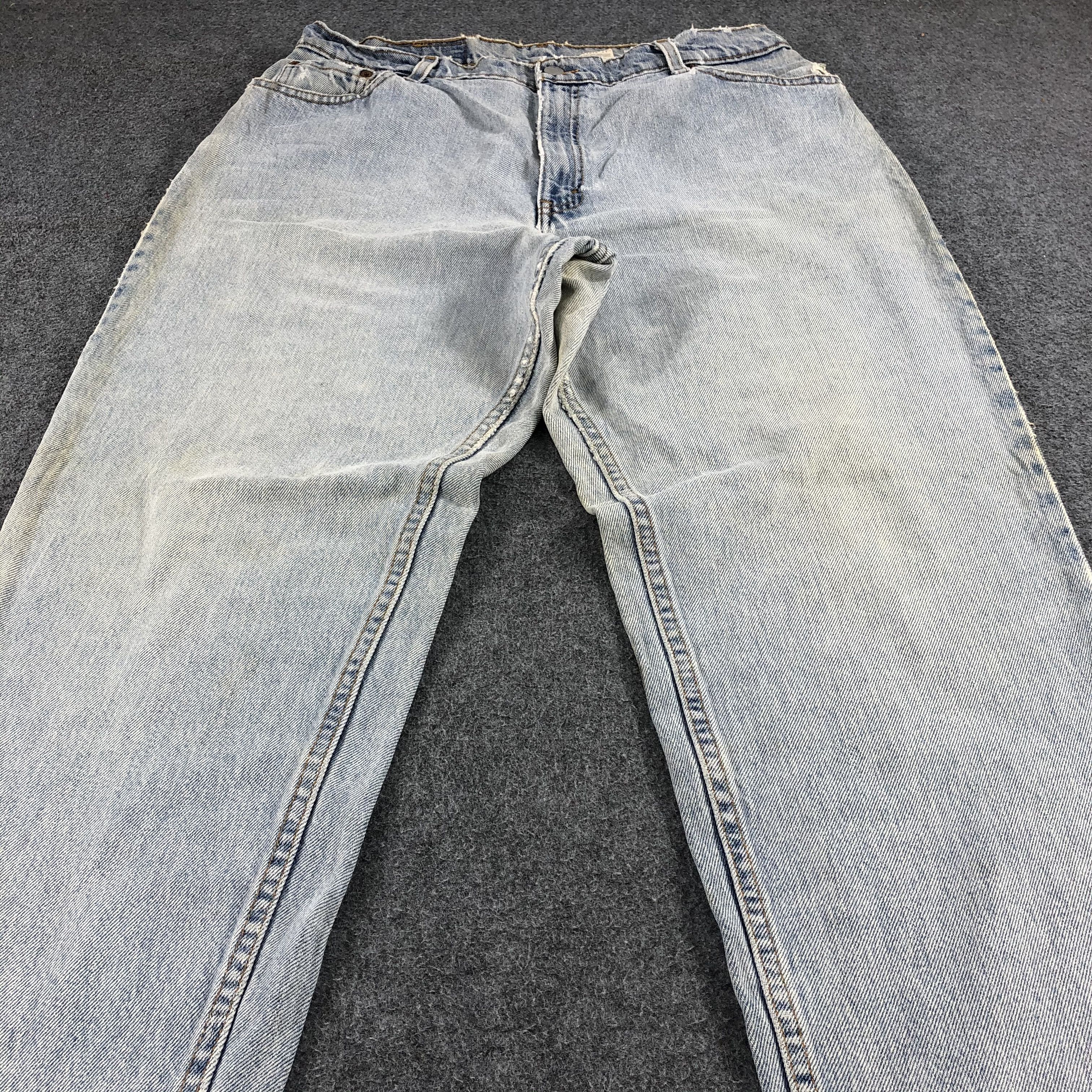 Levi's Vintage 90s Light Wash Levis 550 Jeans-J1216 Size US 34 / EU 50 - 3 Thumbnail