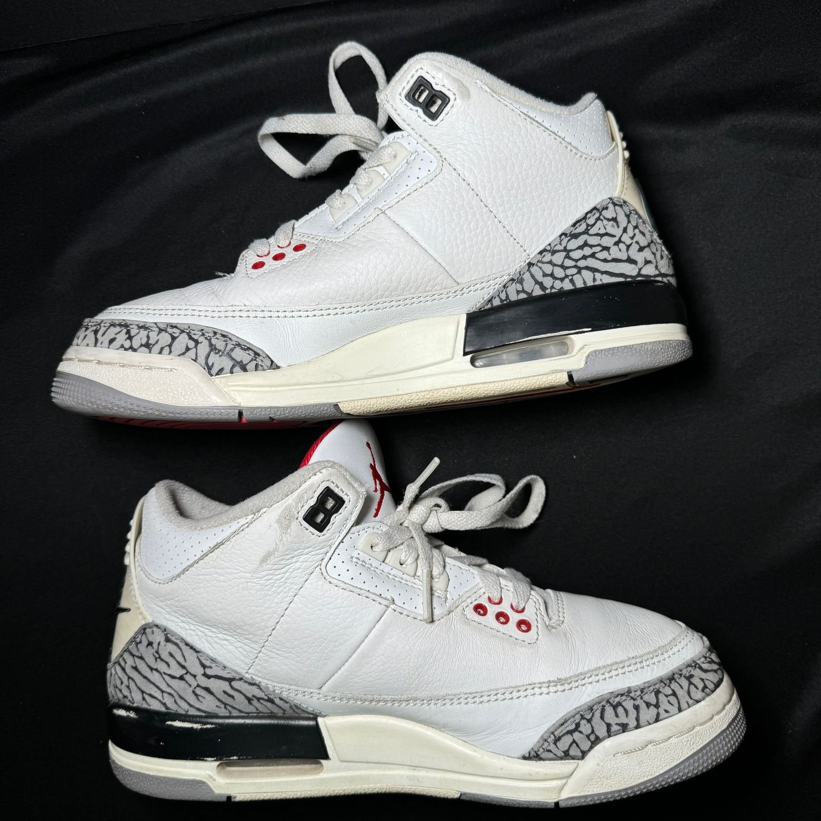 Jordan Brand × Nike Size 6 - Nike Air Jordan 3 Retro GS White Cement Reimagined Size US 6 / EU 39 - 3 Thumbnail