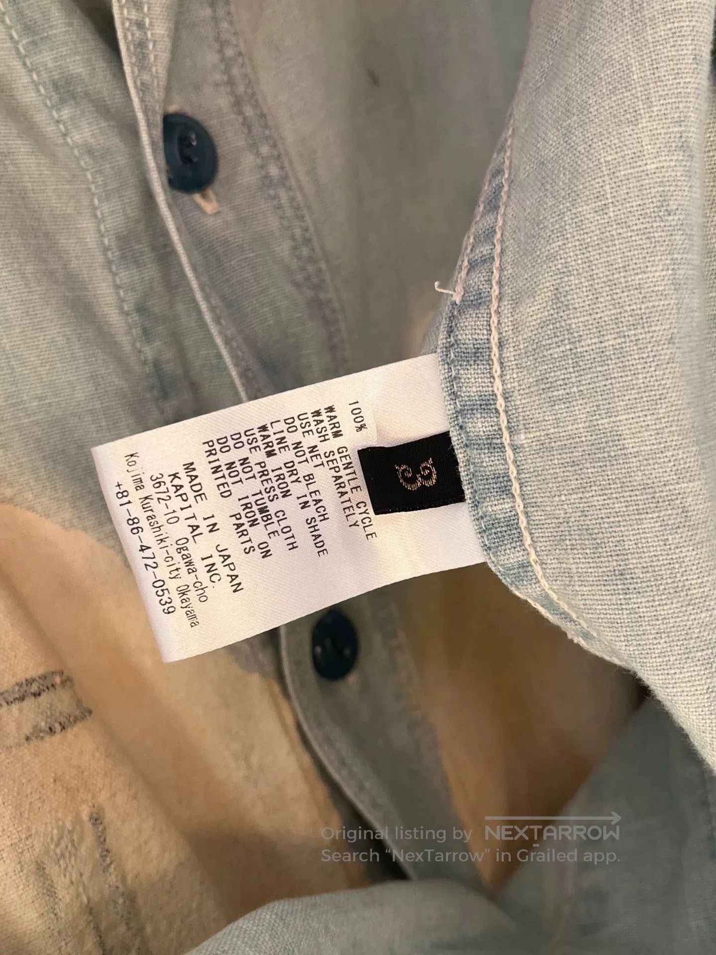 Kapital Kapital Lightweight Denim Shirt. Size US L / EU 52-54 / 3 - 3 Thumbnail