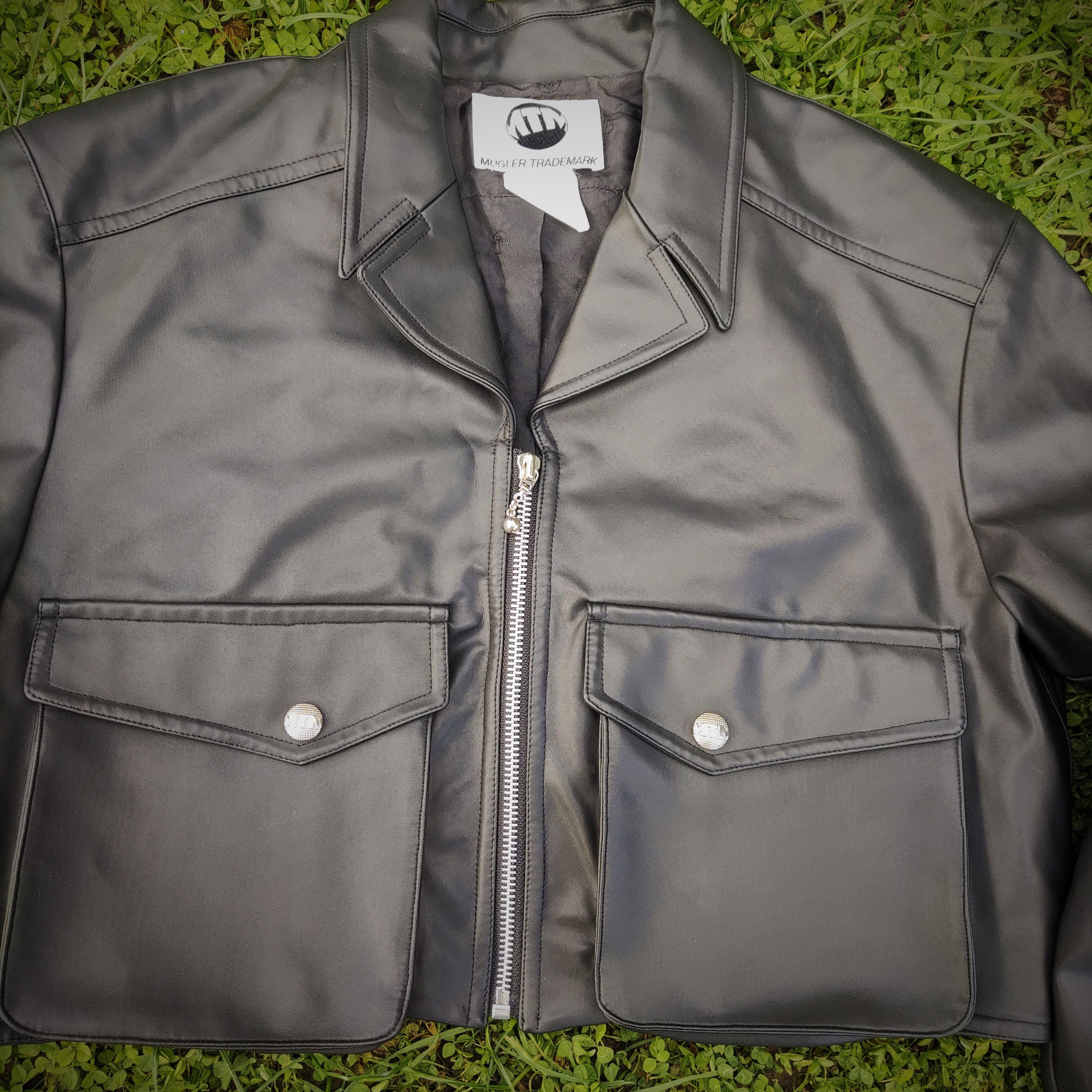 Thierry Mugler Cargo Big Pocket Tactical Short Crop Jacket