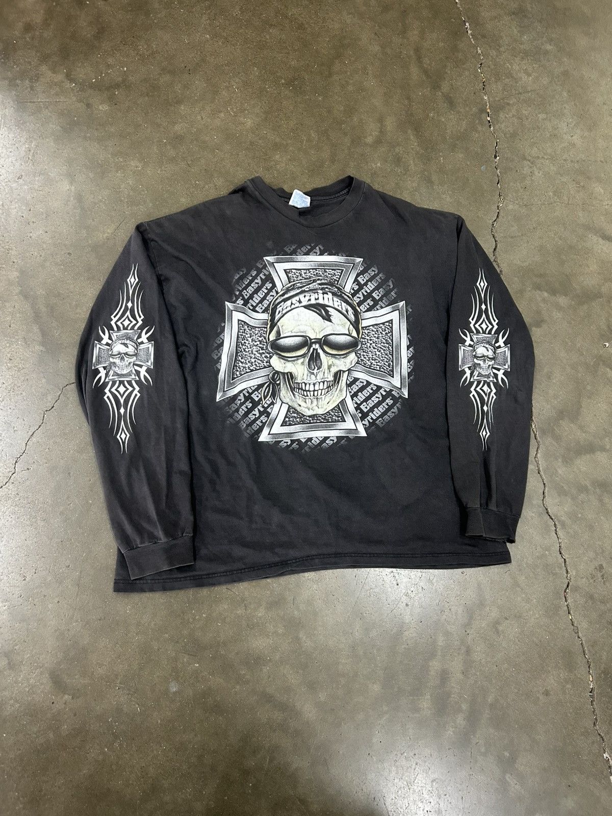 West Coast Choppers 2000s Rough Riders “Choppers Style” Long Sleeve Size US XL / EU 56 / 4 - 1 Thumbnail