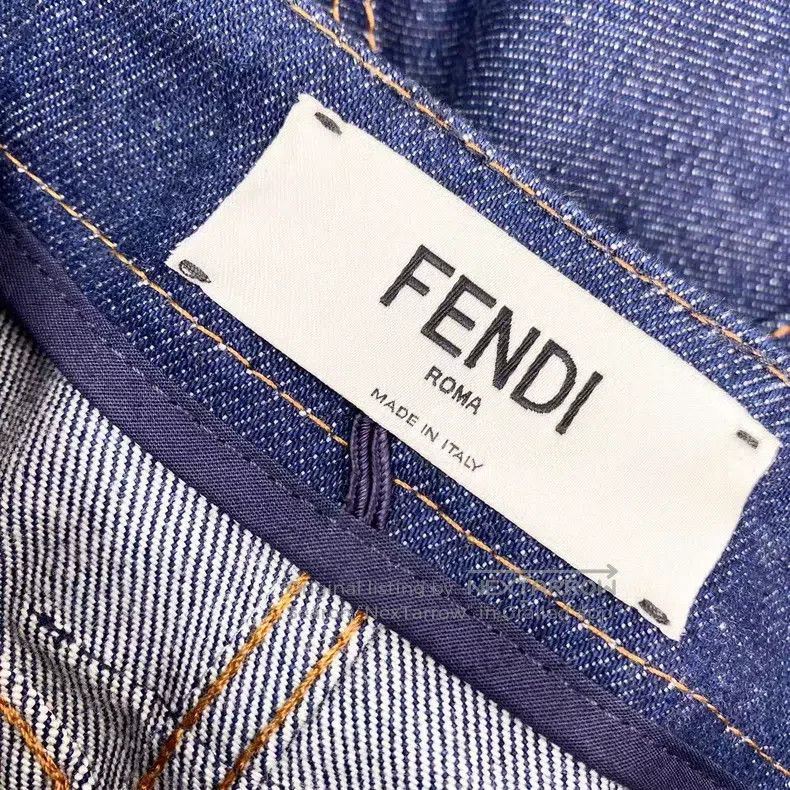Fendi Fendi Cotton Denim Skirt Size 24" / US 00 / IT 34 - 5 Thumbnail