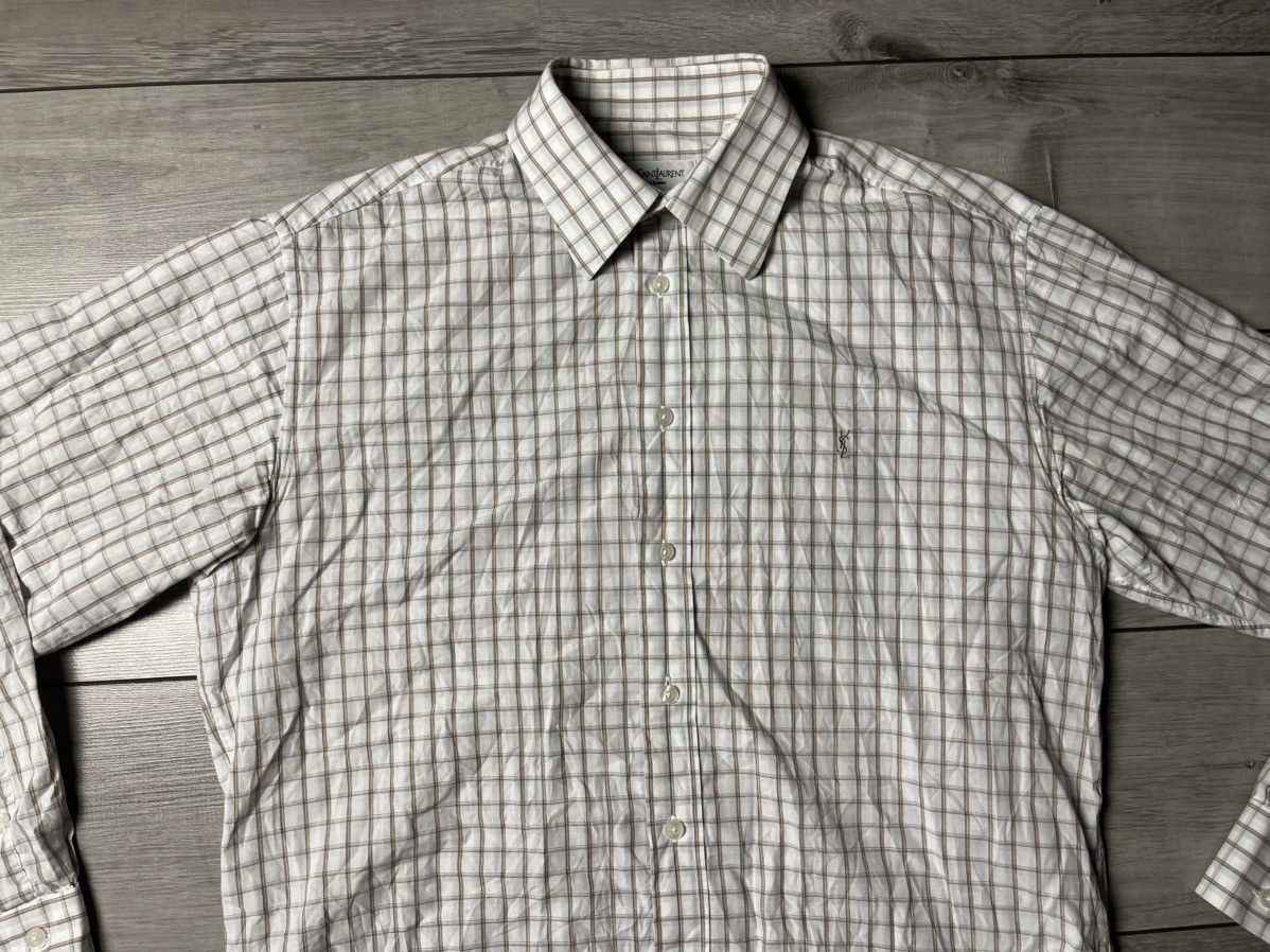 Yves Saint Laurent Yves saint laurent shirt formal classic nova check size XL Size US XL / EU 56 / 4 - 3 Thumbnail