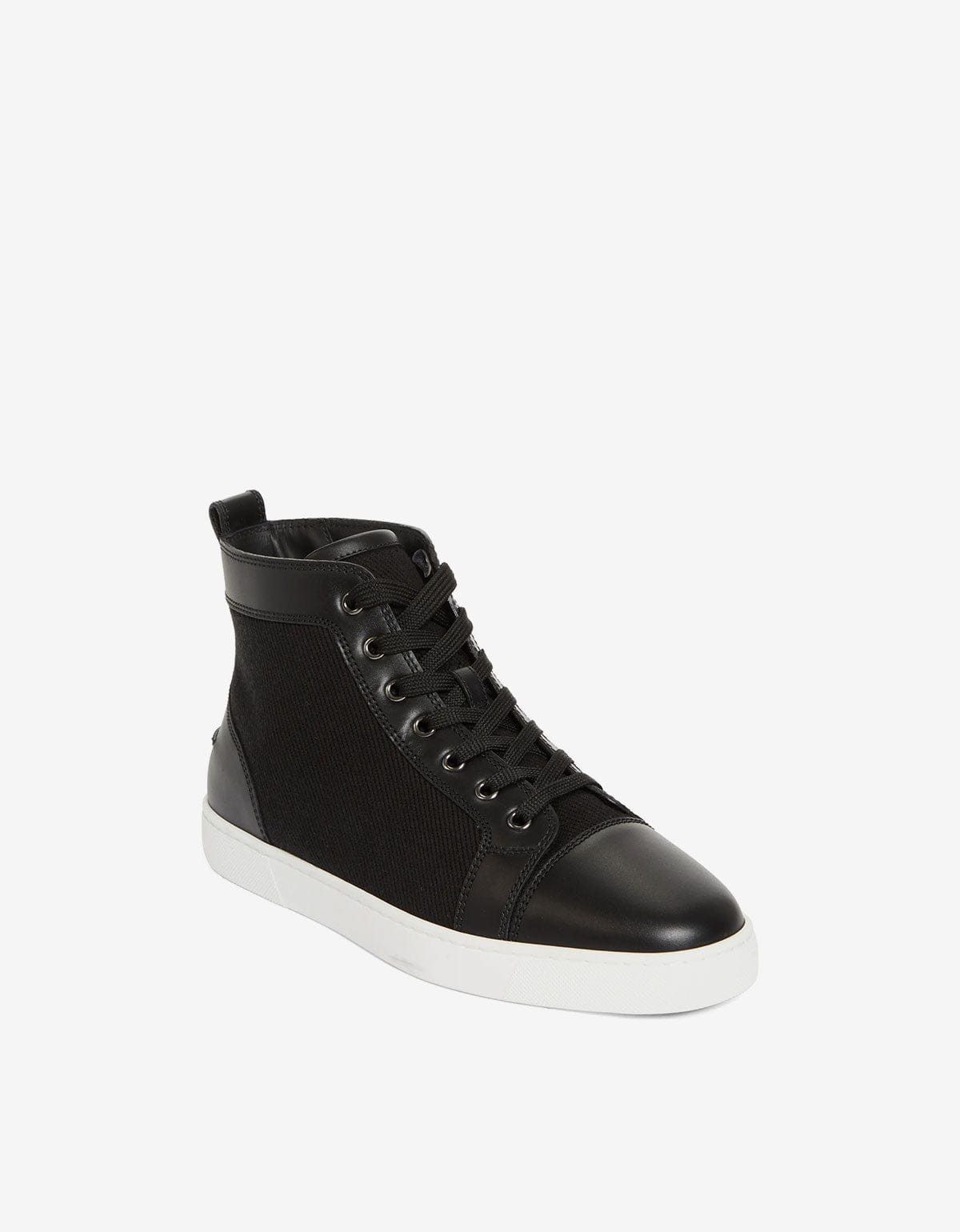 Christian Louboutin Christian Louboutin Black Louis Flat Mesh High Top Trainers Size US 11 / EU 44 - 2 Thumbnail