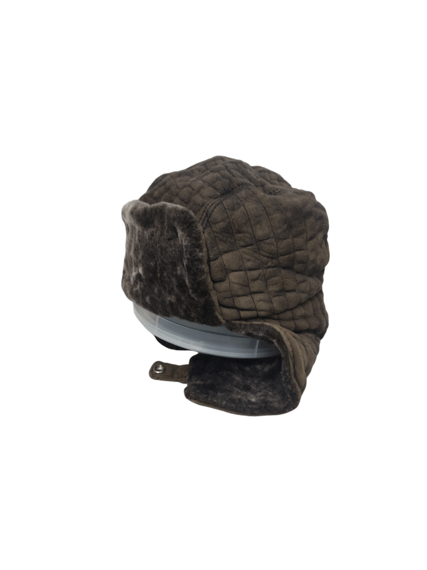 GIORGIO ARMANI VINTAGE TRAPPER HAT SUEDE LEATHER