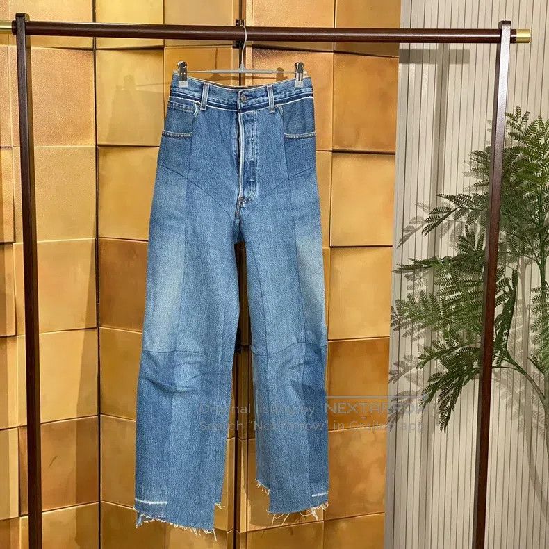 Vetements size XS Deconstructed Patchwork Denim Jeans