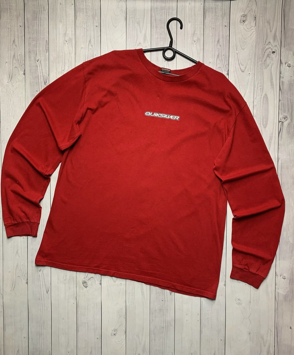 Quiksilver × Vintage Vintage Quicksilver long sleeve size XL red logo Size US XL / EU 56 / 4 - 2 Thumbnail