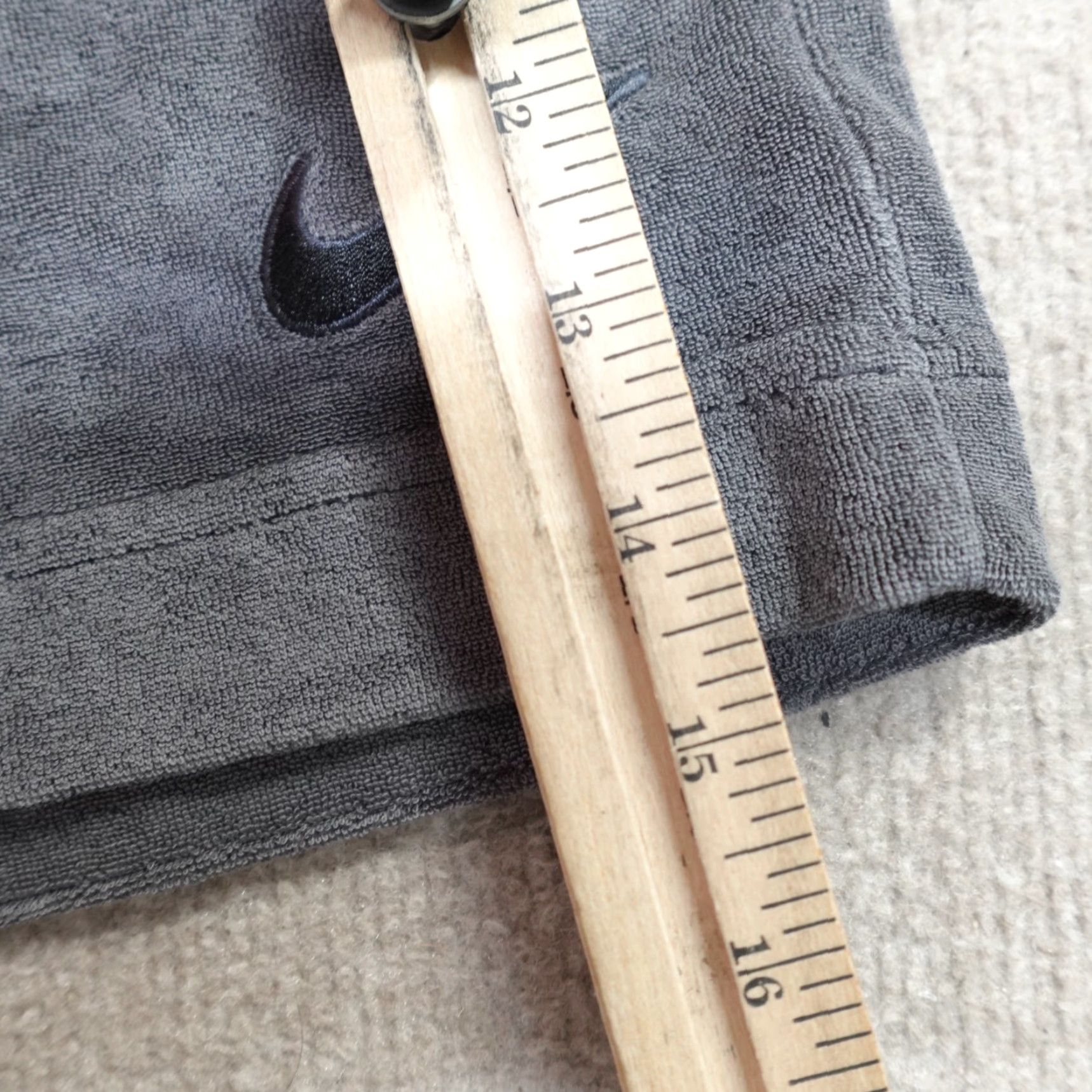 Nike Nike Women's Shorts L Gray Terry Mid Rise Athletic Activewear; 3 in inseam, New, Flaw Free, Navy? Size 36" / US 14 / IT 50 - 4 Thumbnail
