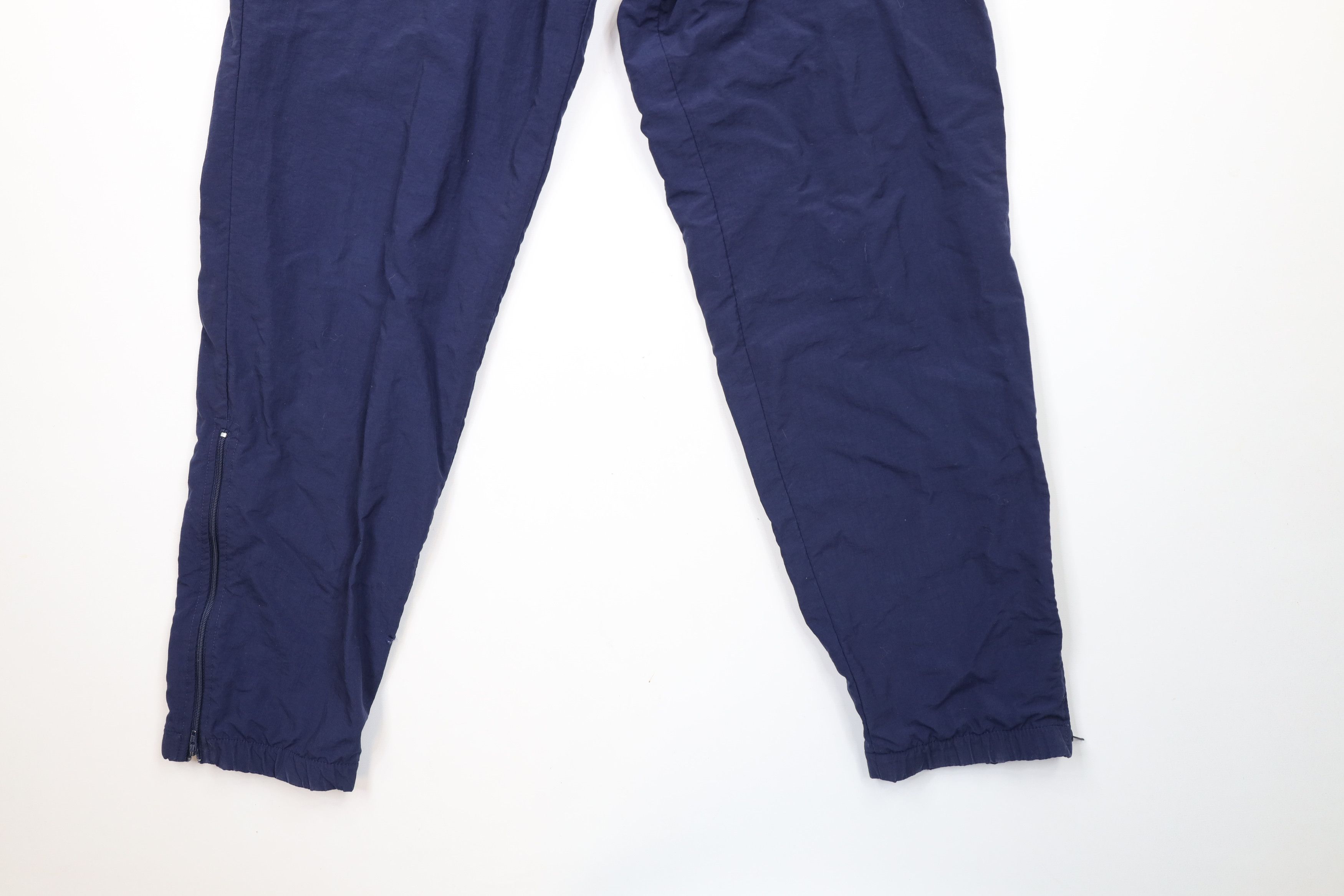 Asics × Vintage Vintage 90s Asics Spell Out Lined Windbreaker Pants Blue Size US 34 / EU 50 - 4 Thumbnail