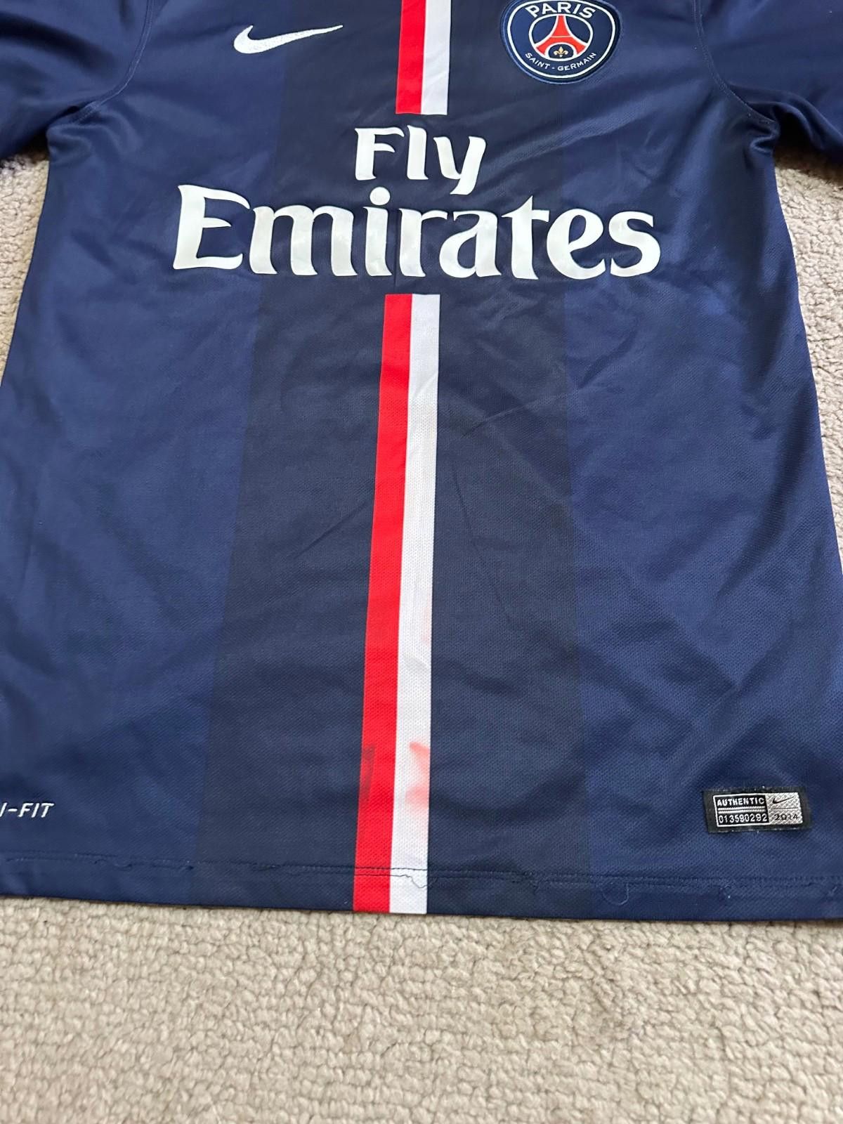 Nike PSG Paris Saint-Germain 2014 Soccer Jersey Football Shirt Size US S / EU 44-46 / 1 - 3 Thumbnail
