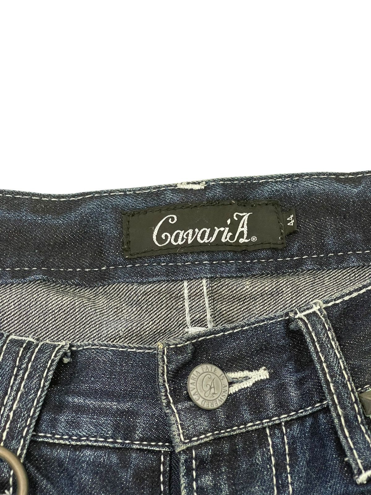 Japanese Brand Flare Jeans CavariA Honeycomb Distress Low Rise ERD 2🟦6 Size US 30 / EU 46 - 9 Thumbnail
