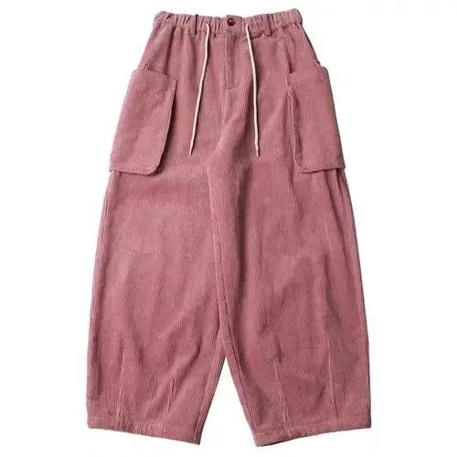 Jean 20AW Indigo Union Japan Pink Corduroy Wide Pants Size US 31 - 1 Thumbnail