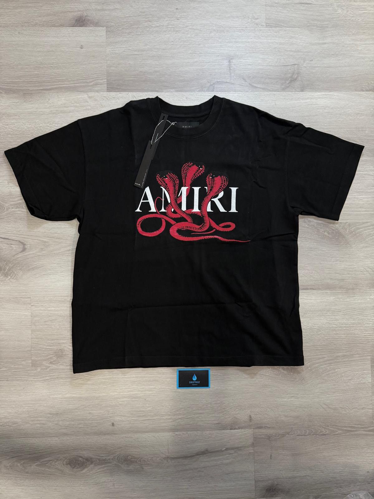 ☆関税込み☆【AMIRI】Amiri Snake t-shirt Blue/Red Buy Amiri Snake Tee 'Black/Blue' - AMJYTE1086 BKBL | GOAT