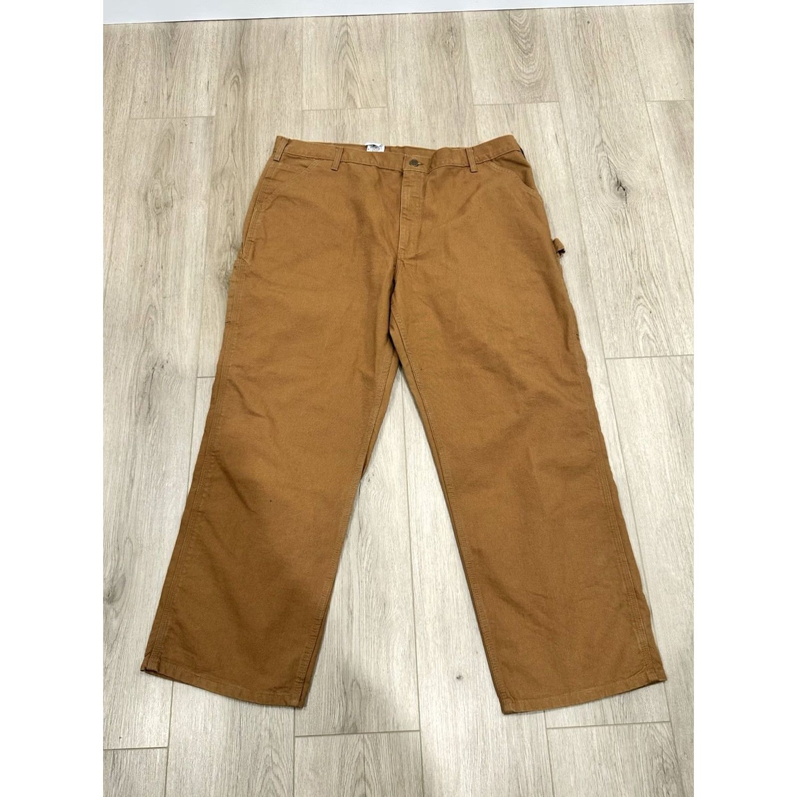Carhartt Carhartt Pants Mens 42 Brown Duck Canvas Size 42x30 Dungaree Fit Workwear B11 BRN Size US 42 / EU 58 - 7 Thumbnail