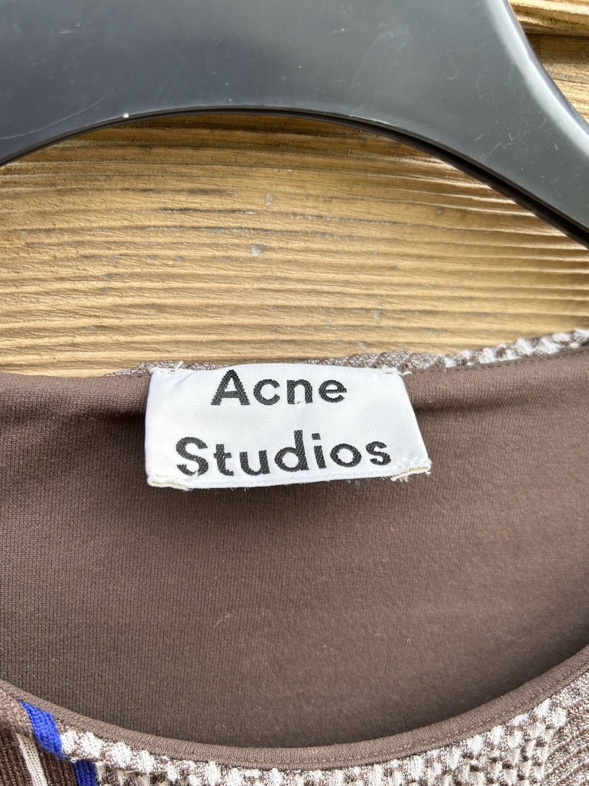 Acne Studios Acne Studios Rafaella Brown AW15 Rare Multicolor Long Sleeve Size M / US 6-8 / IT 42-44 - 4 Thumbnail