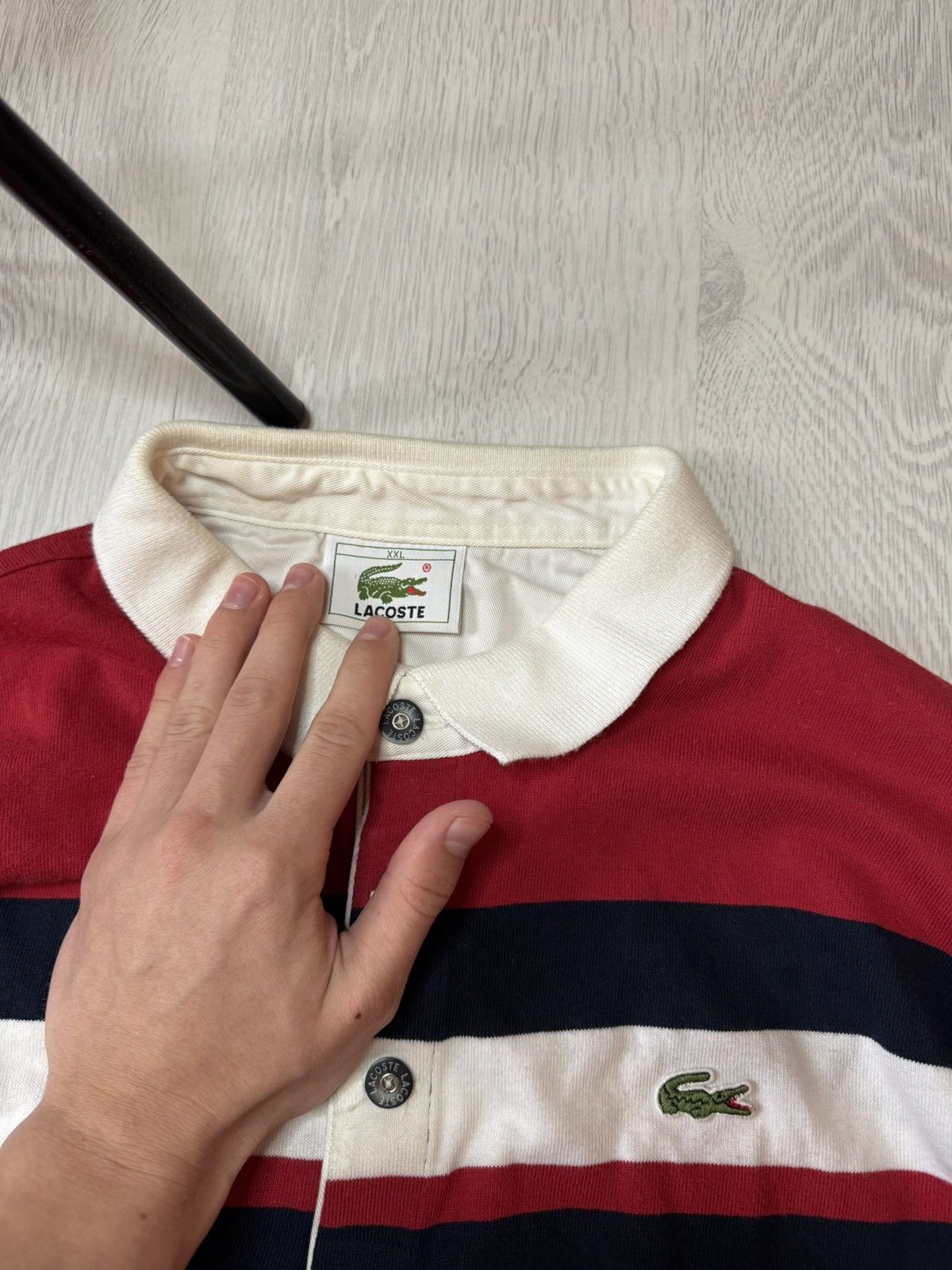Lacoste Vintage Y2K Lacoste Rugby Baggy Sweatshirt Oversized 90’s Size US XXL / EU 58 / 5 - 4 Thumbnail