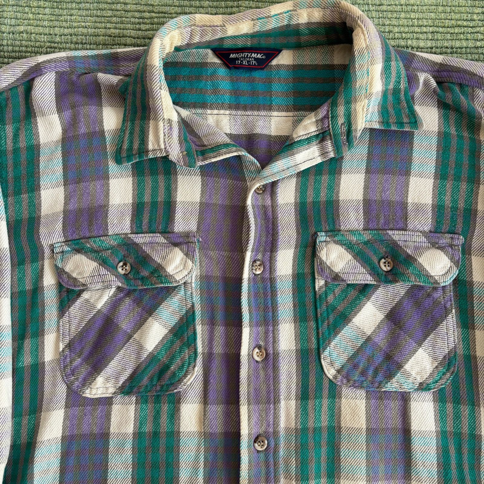 Vintage Vintage Thick Cotton Mighty Mac Plaid Flannel Shirt Sz XL Size US XL / EU 56 / 4 - 2 Thumbnail