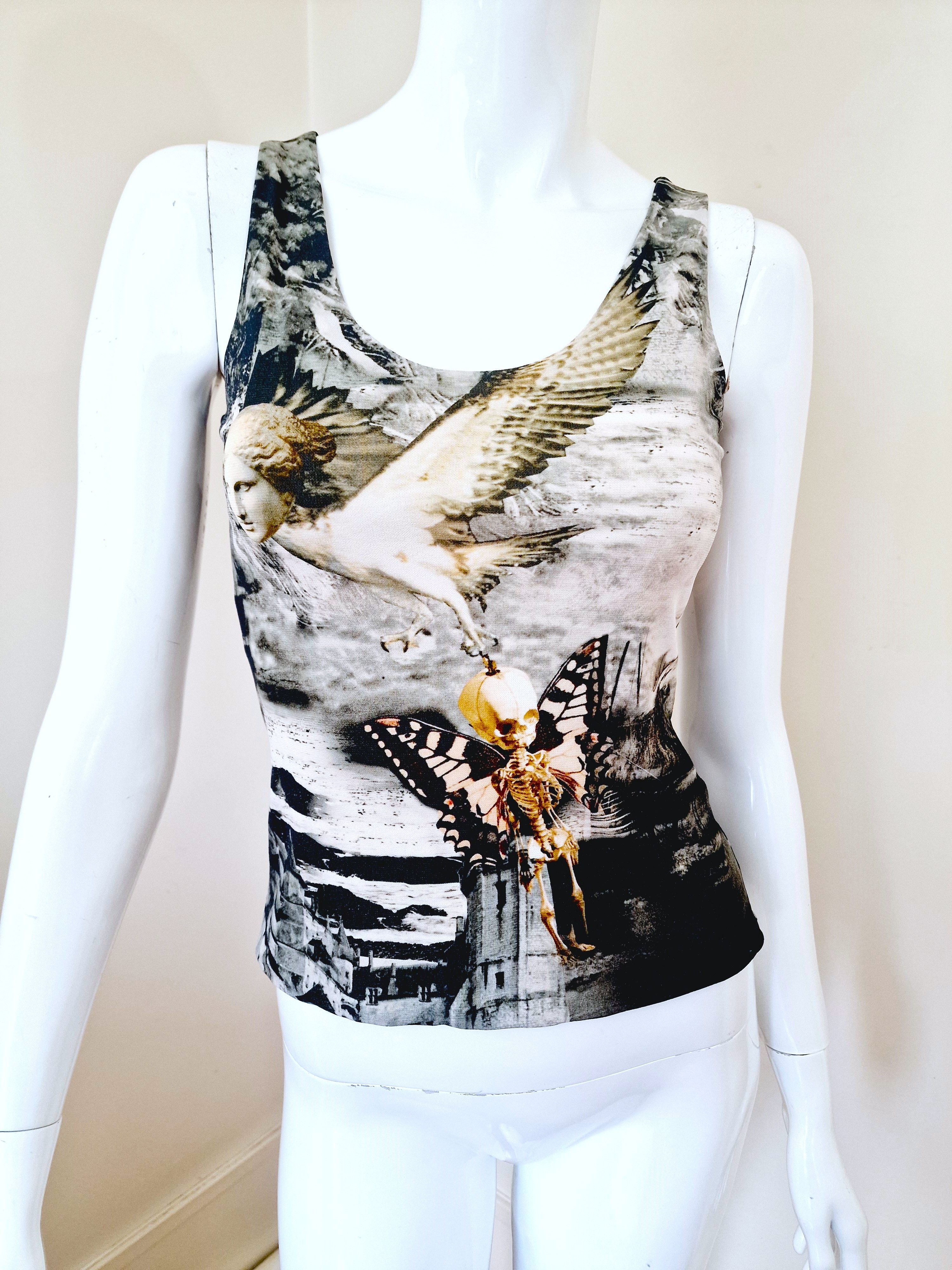 Alexander McQueen Alexander McQueen Skull Butterfly Skeleton Bird Tee Top Size US S / EU 44-46 / 1 - 2 Thumbnail