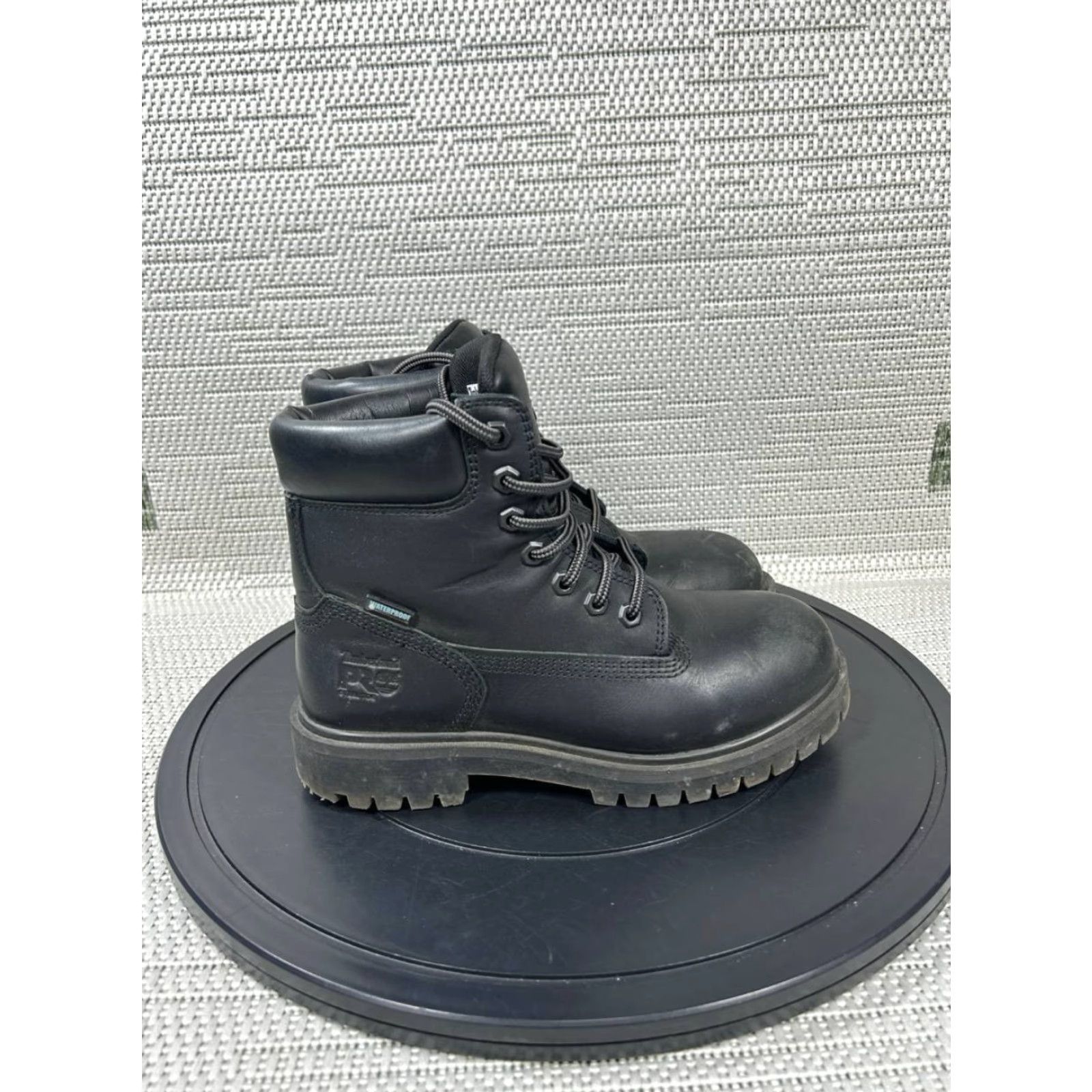 Timberland Timberland PRO Boot Womens Size 5.5 M Direct Attach Steel Toe Work Black Leather Shoes Size US 6 / IT 36 - 2 Thumbnail