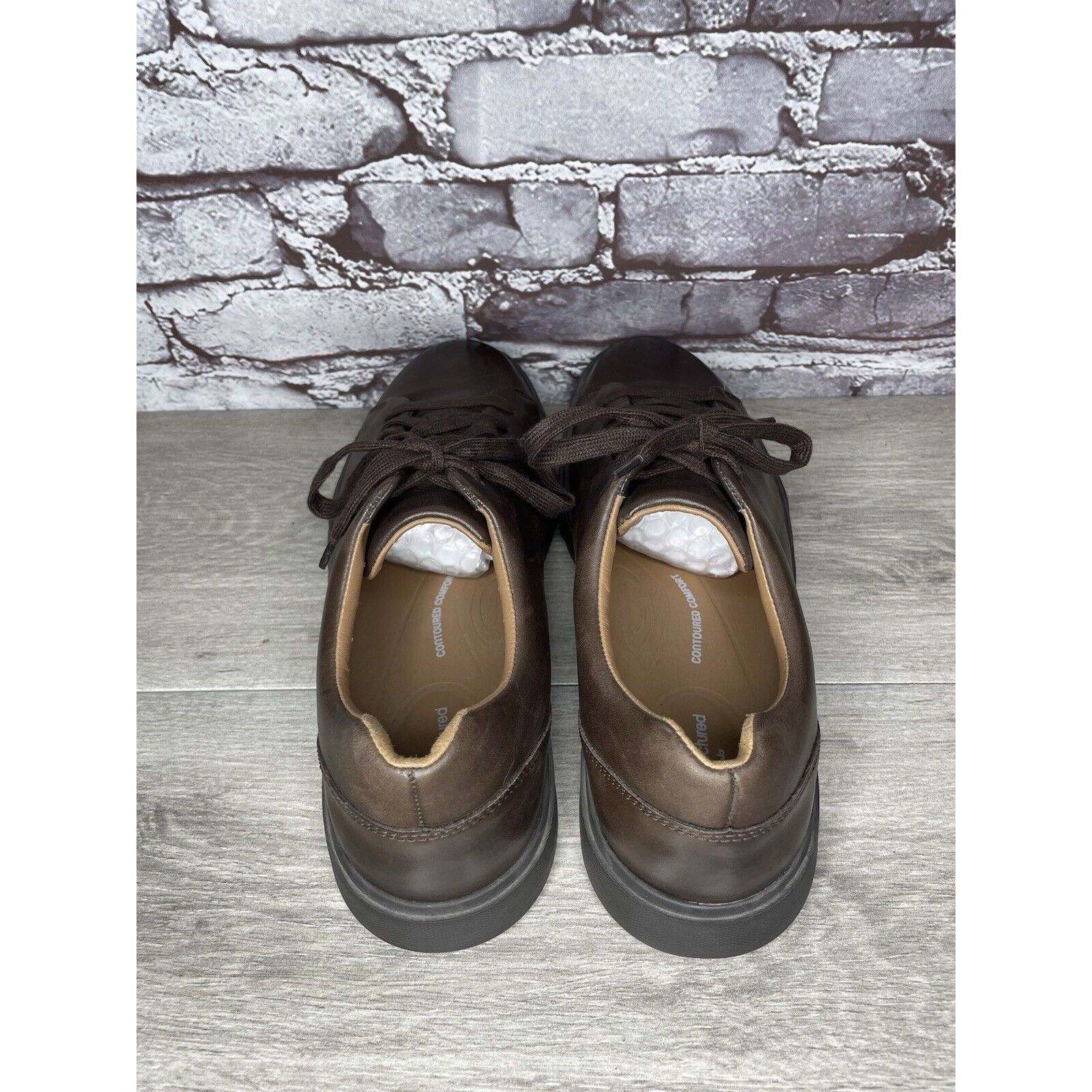 Clarks Clarks Unstructured Brown Leather Lace Up Casual Sneakers Sh Size US 11 / EU 44 - 20 Thumbnail