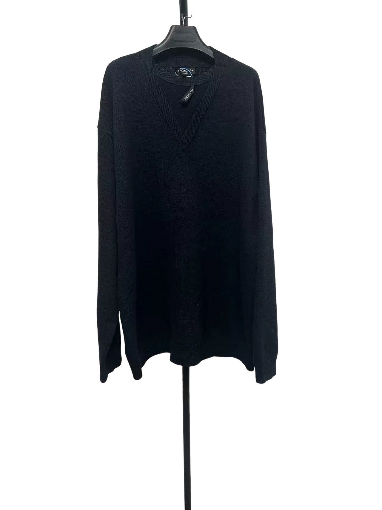 Balenciaga Balenciaga V-Neck Layered Wool Sweater M Size US M / EU 48-50 / 2 - 1 Thumbnail