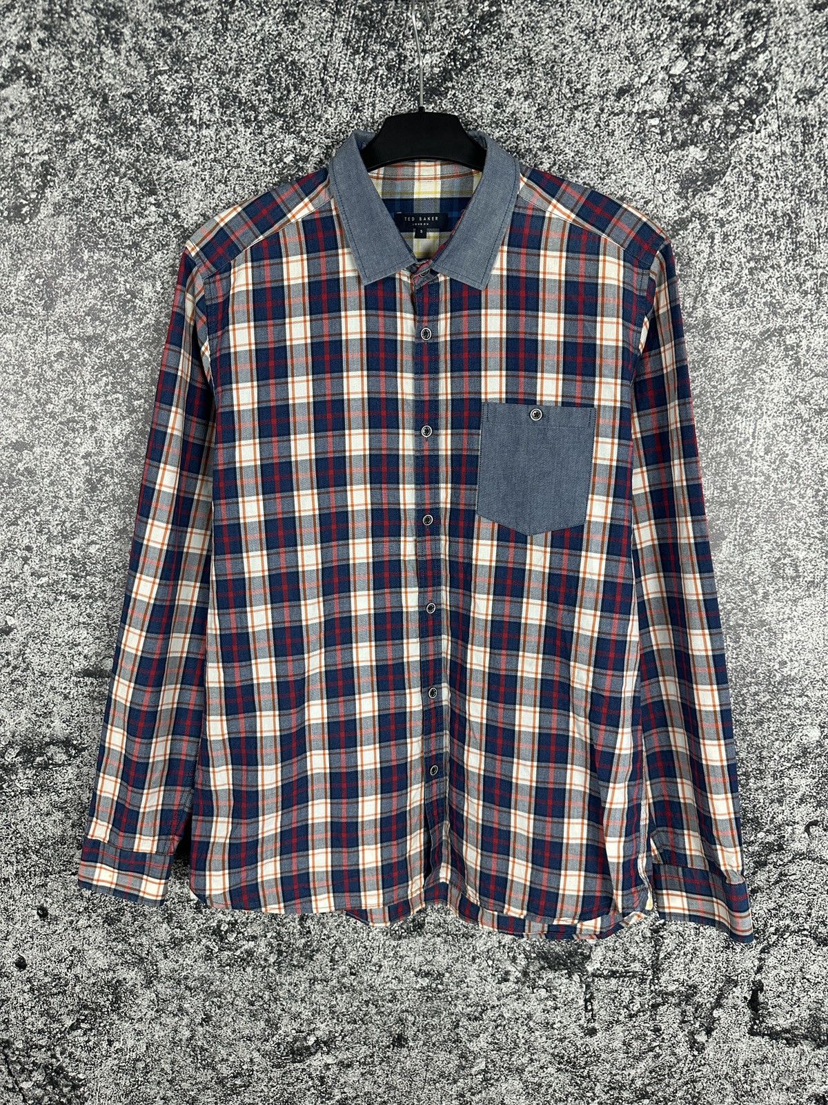 Ted Baker Ted Baker London Long Sleeve Plaid Shirt Button Up Size 5 Size US L / EU 52-54 / 3 - 1 Thumbnail