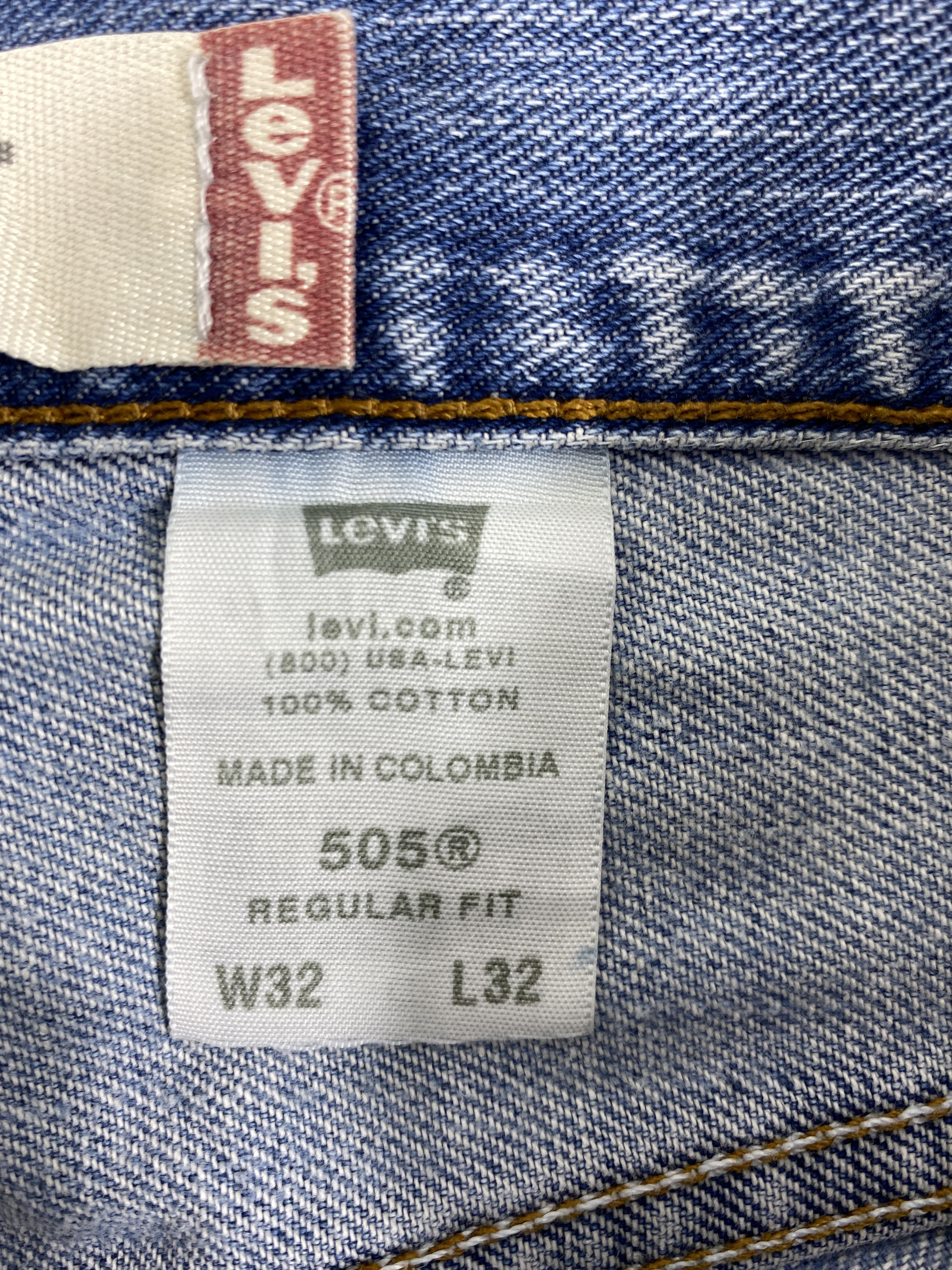 Japanese Brand Light Wash Vintage Levi's 505 Denim 32x31 -JN199 Size US 32 / EU 48 - 10 Thumbnail