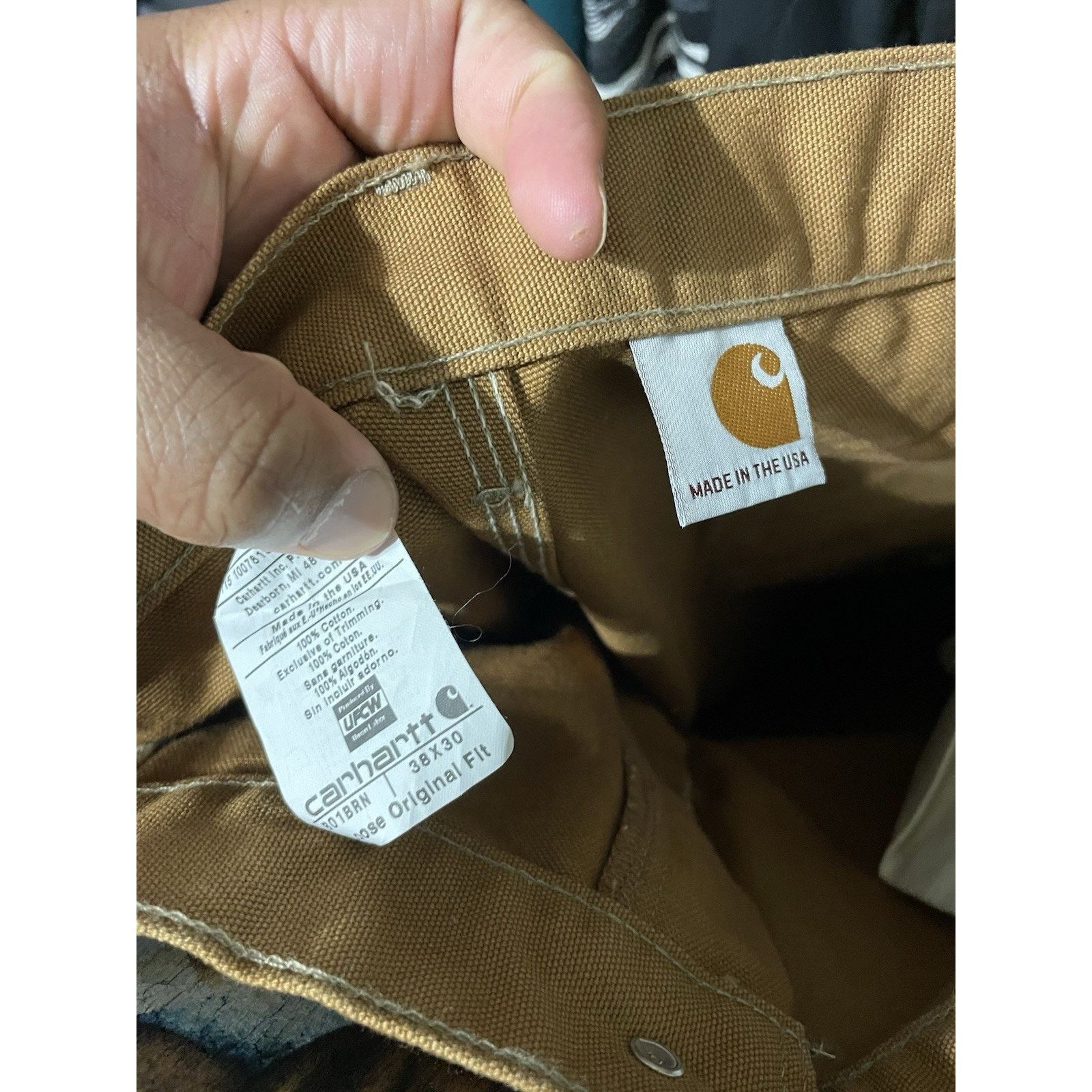 Carhartt Size 38x30- Vintage Carhartt Loose Original Fit Double Knee Size US 38 / EU 54 - 3 Thumbnail