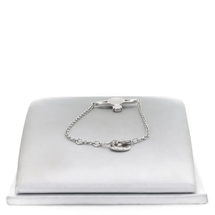 Vivienne Westwood Vivienne Westwood Crystal Saturn Silver Bracelet Size ONE SIZE - 7 Thumbnail