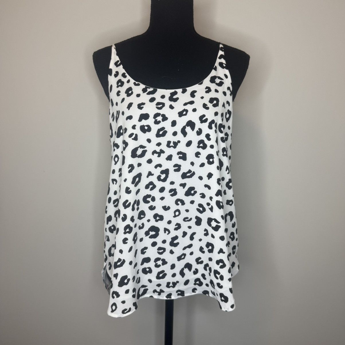 Loft LOFT Black and White Leopard Print Camisole Size S / US 4 / IT 40 - 1 Thumbnail