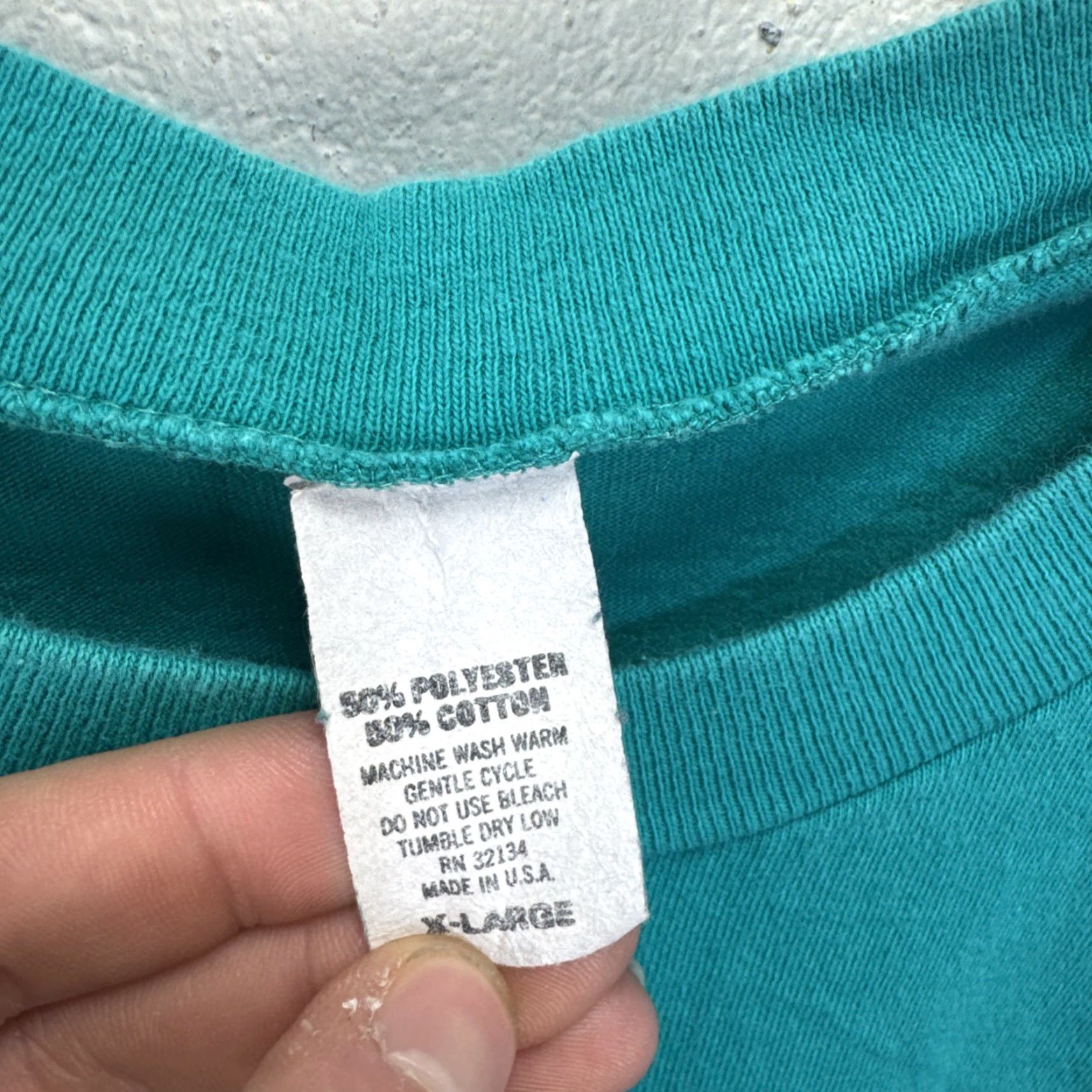Vintage VINTAGE Kentucky T Shirt XL Teal USA Single Stitch Crew Neck Short Sleeve Logo 90s 80s Sports University City Mens Size US XL / EU 56 / 4 - 3 Thumbnail