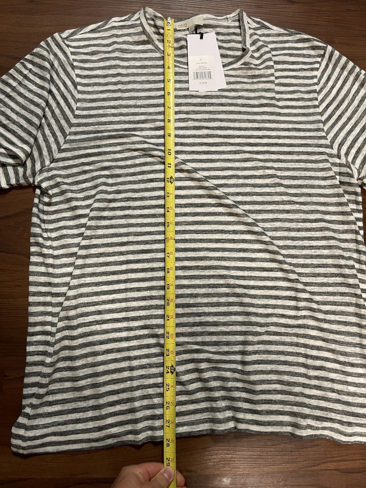 Onia NWT Onia Chad Striped Linen Shirt size Large Size US L / EU 52-54 / 3 - 6 Thumbnail