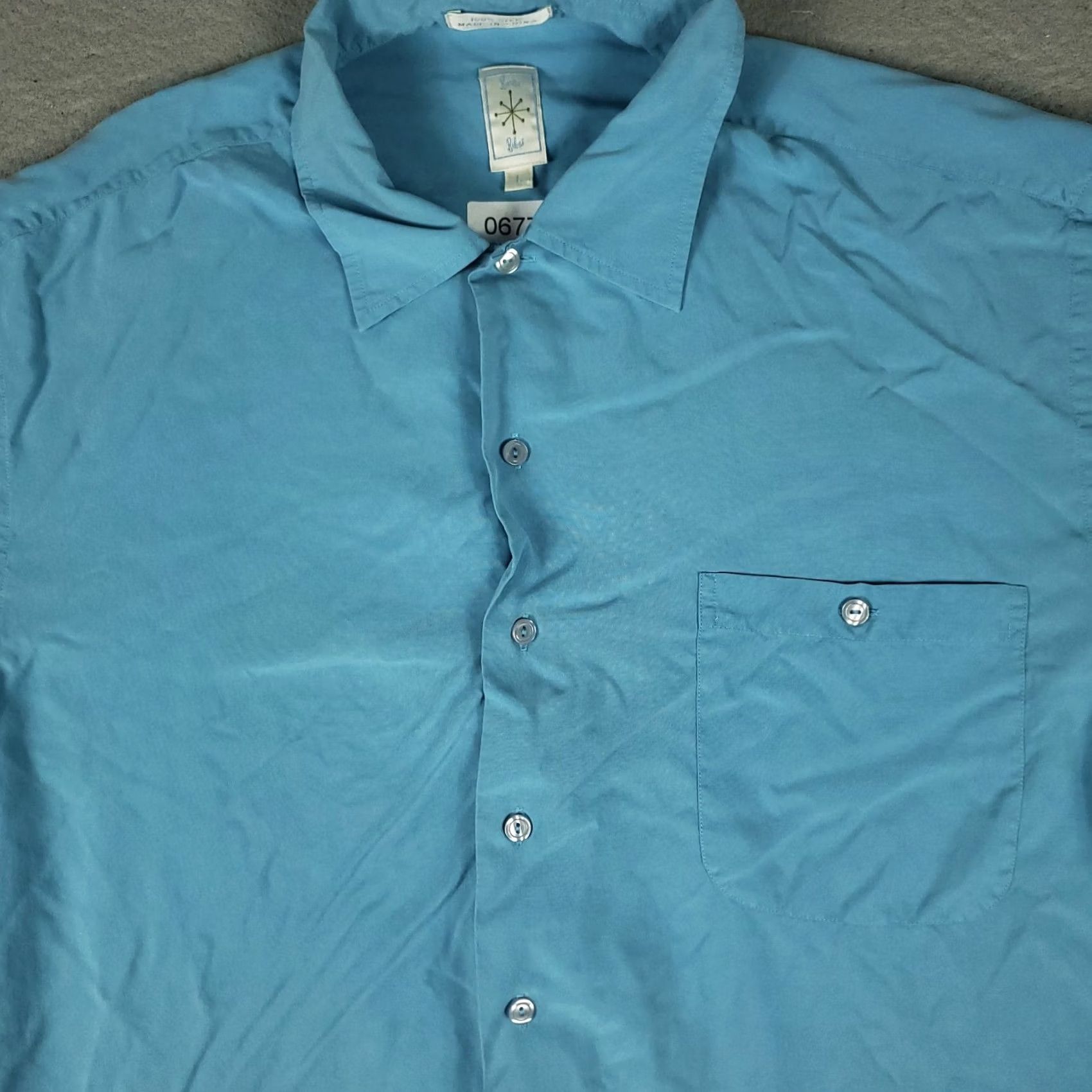 Vintage Burma Bibas Shirt Mens Large Light Blue Silk Hawaiian Button Up Satin? (Original shows Silk) Button-Up Shirt Mens Large Burma Bibas Blue Silk Hawaiian Size US L / EU 52-54 / 3 - 2 Thumbnail