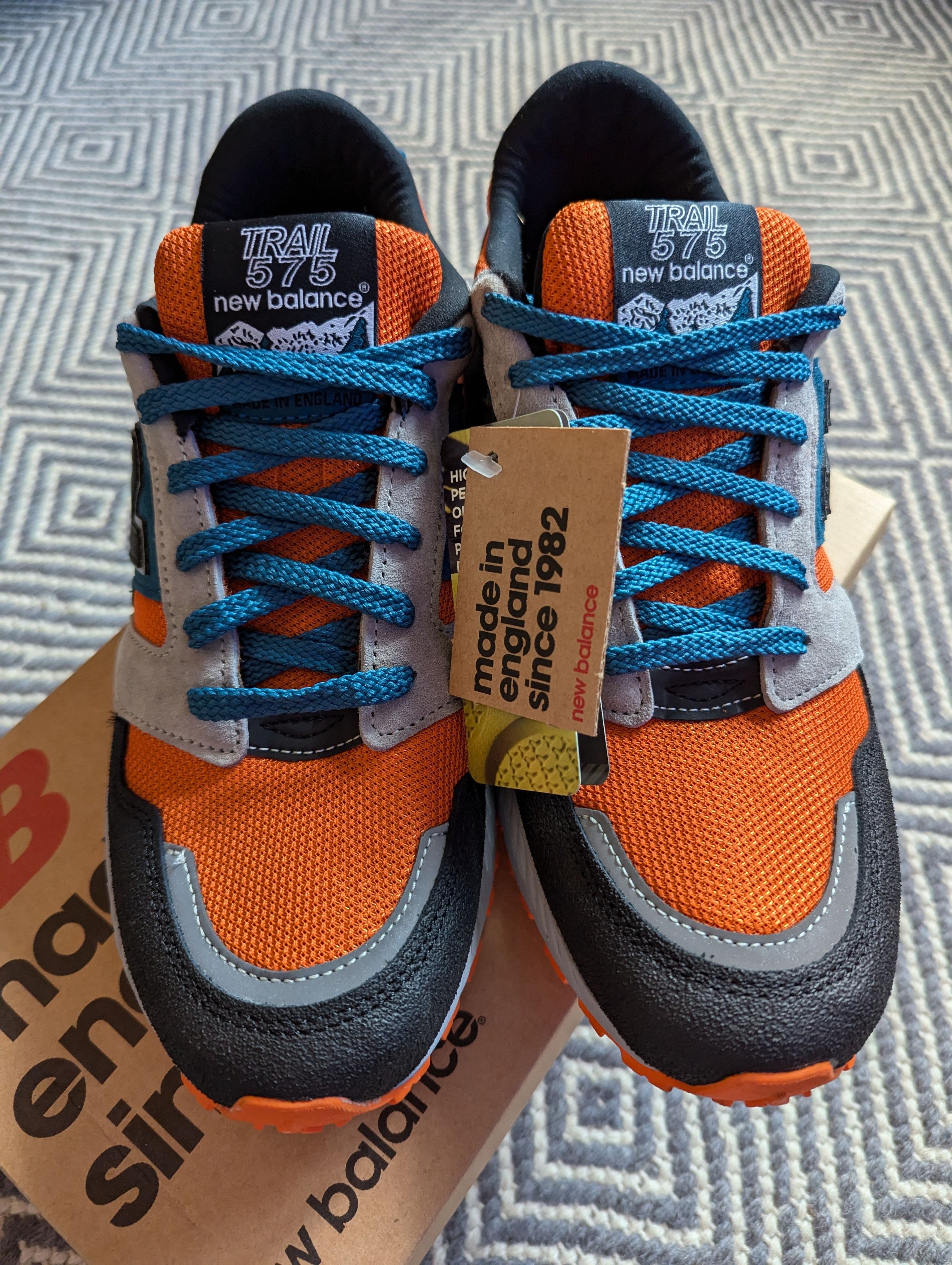 New Balance New Balance 575 Made In England 'Orange Petrol' Size US 8.5 / EU 41-42 - 2 Thumbnail