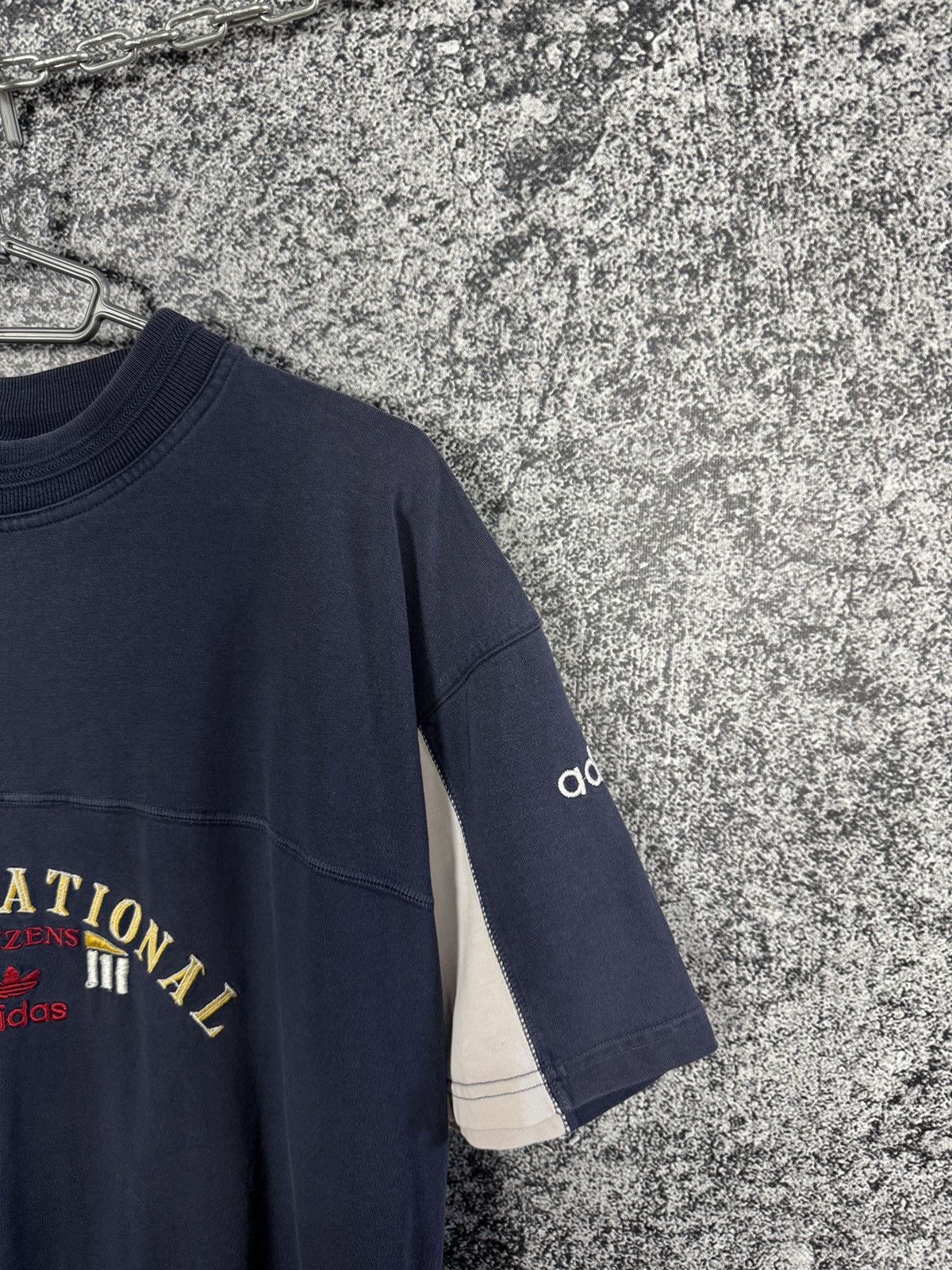 Adidas Adidas International Vintage 90s Short Sleeve T-Shirt XL Size US XXL / EU 58 / 5 - 2 Thumbnail