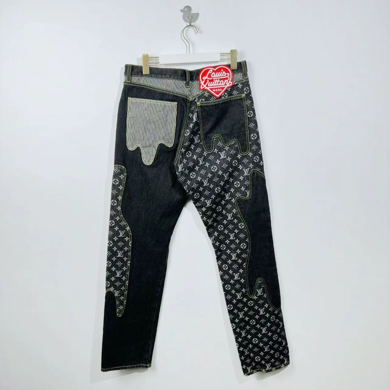Louis Vuitton louis vuitton x nigo deconstructed logo jeans Size US 30 / EU 46 - 2 Thumbnail