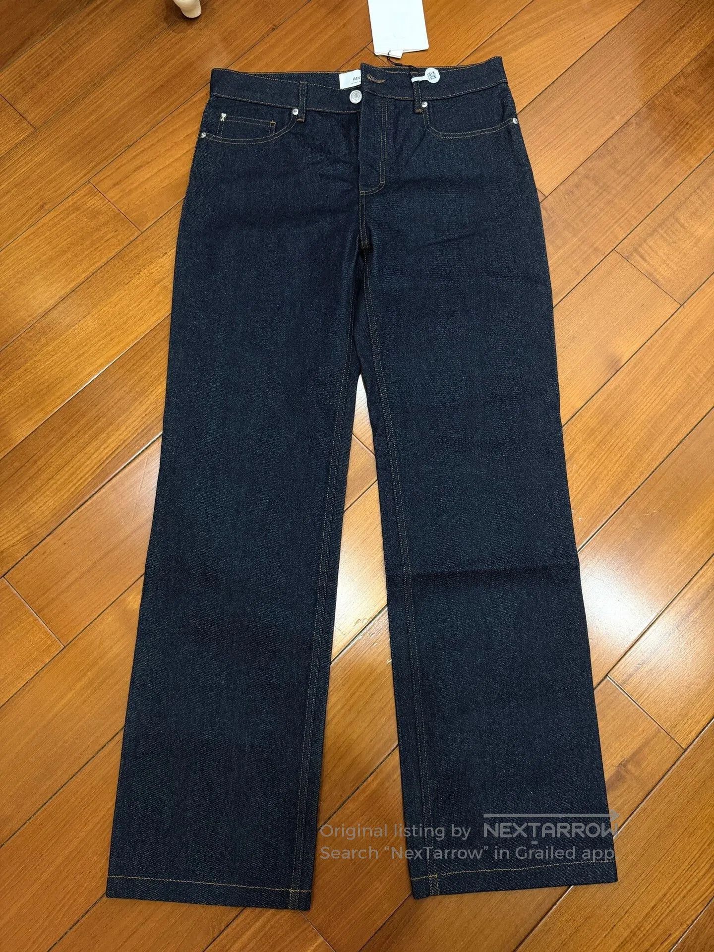 AMI AMI Dark Blue Straight Wide. Size US 31 - 2 Thumbnail